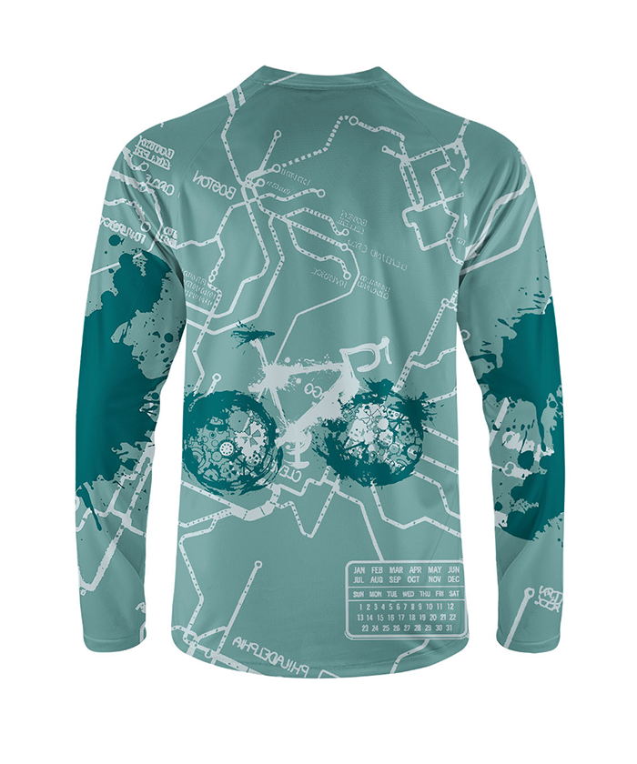 Orionride Green Trail Long Sleeve Downhill Jersey