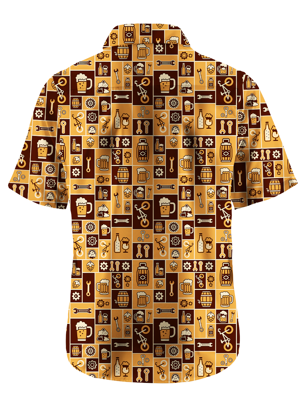 Orionride The Allure Of Beer Zipper Pockets Ultra Lightweight Short Sleeves Gravel Shirt