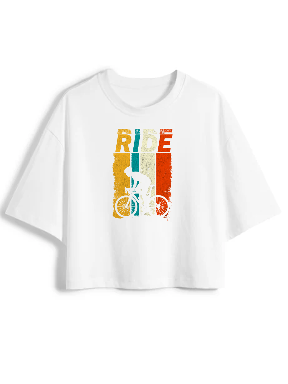 Orionride Color RIDE Women's Oversize Cycling Crop Tops