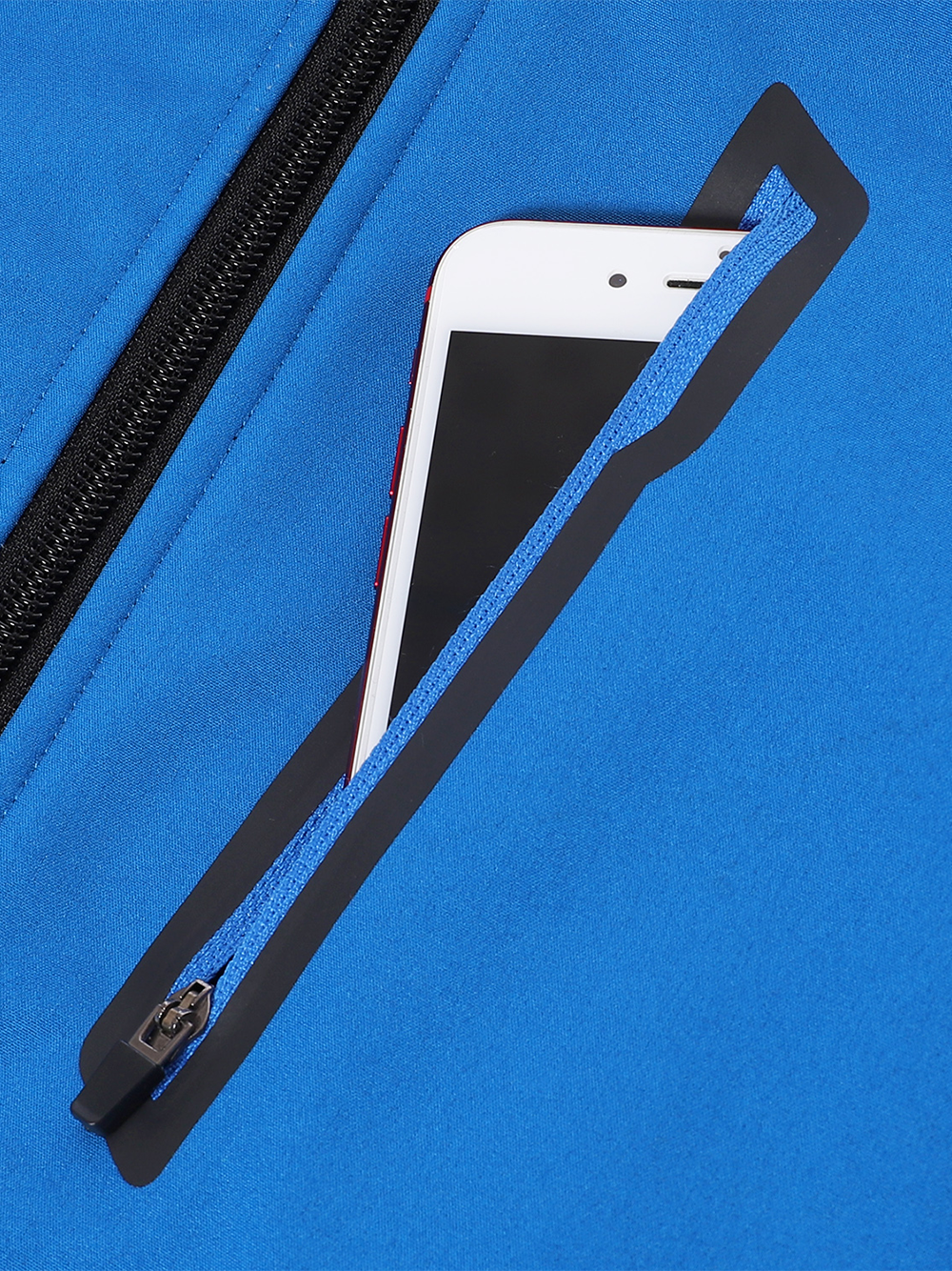 Orionride Cycling Stand Collar Warm Fleece Soft Shell Jacket Blue