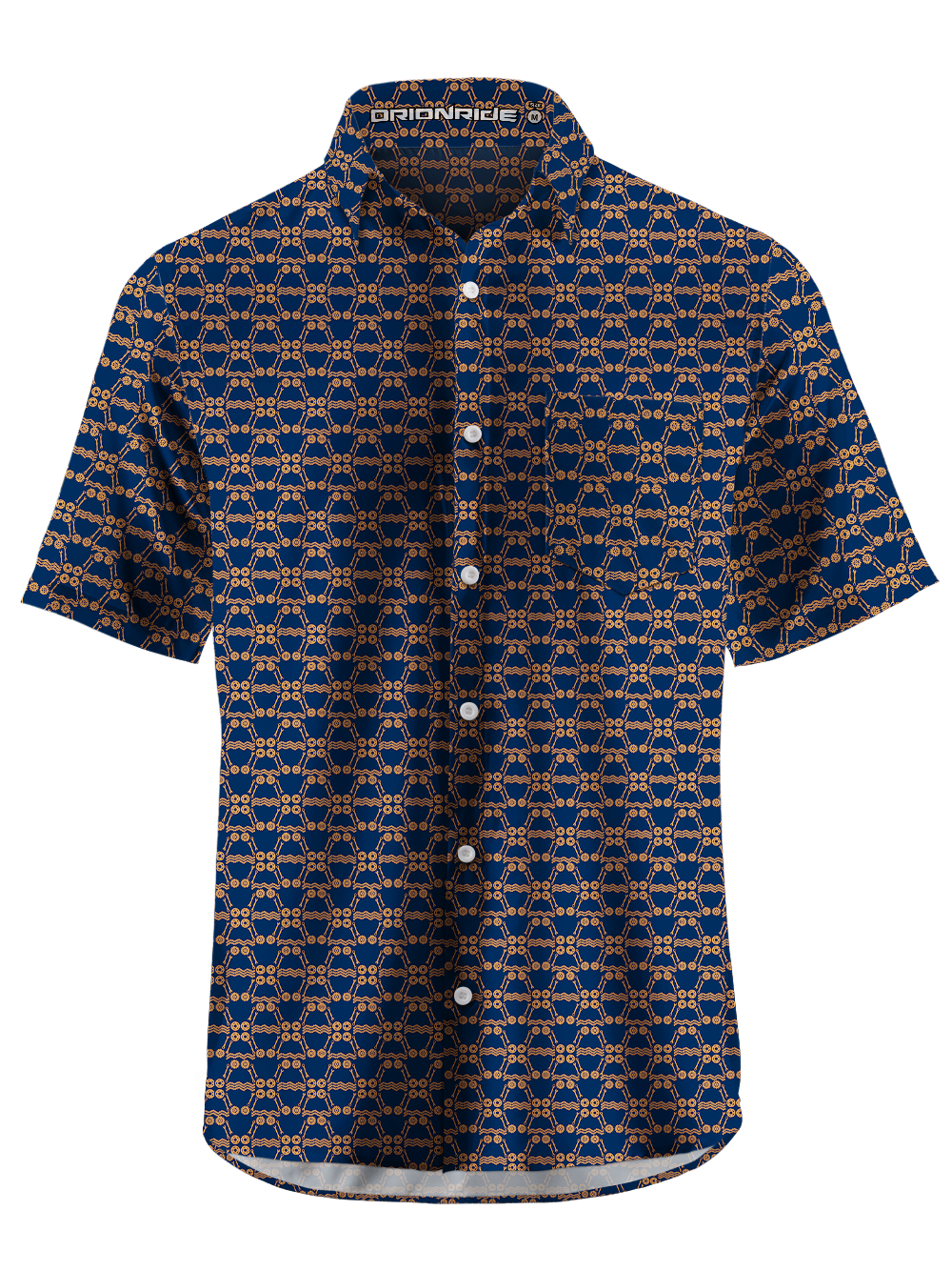 Orionride Gear And Chain Assembly Zipper Pockets Ultra Lightweight Short Sleeves Gravel Shirt