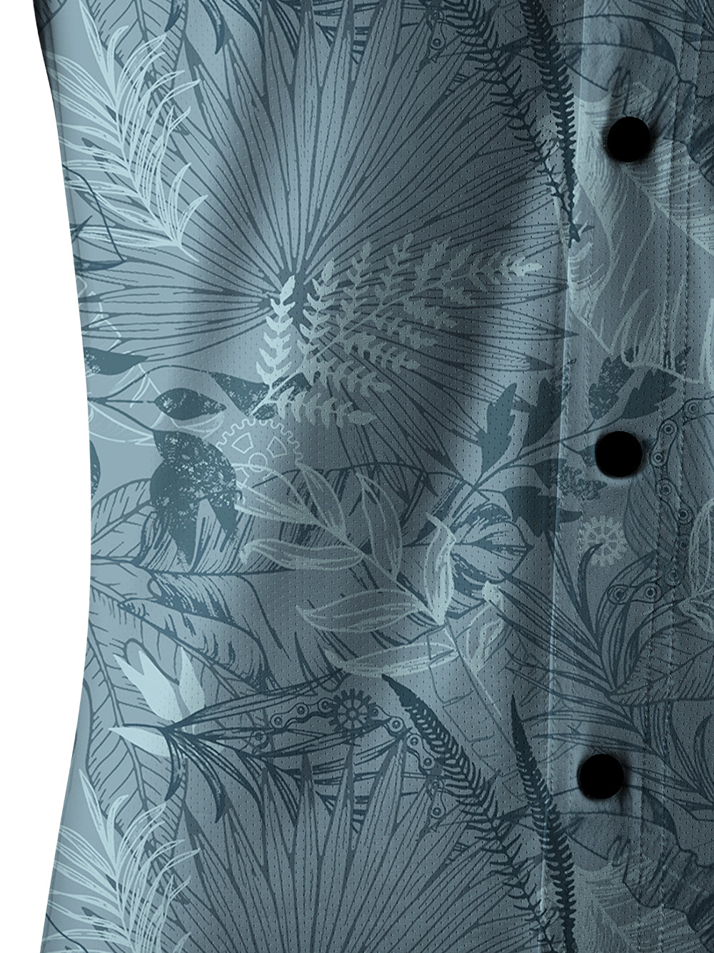 Orionride Leaf Garden Men's Stretchy Breathable Long Sleeve Gravel Shirt