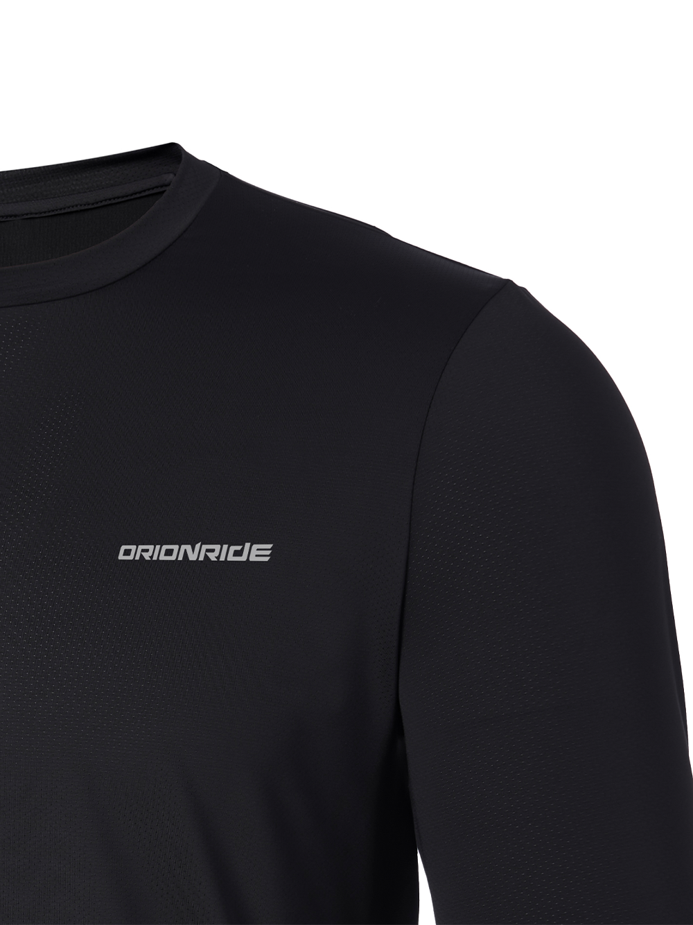 Orionride Men's Breathable Short Sleeve Technical Tee Black