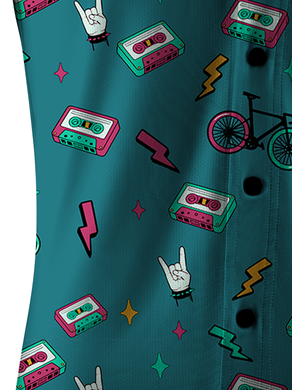 Orionride Vintage Music Men's Stretchy Breathable Long Sleeve Gravel Shirt