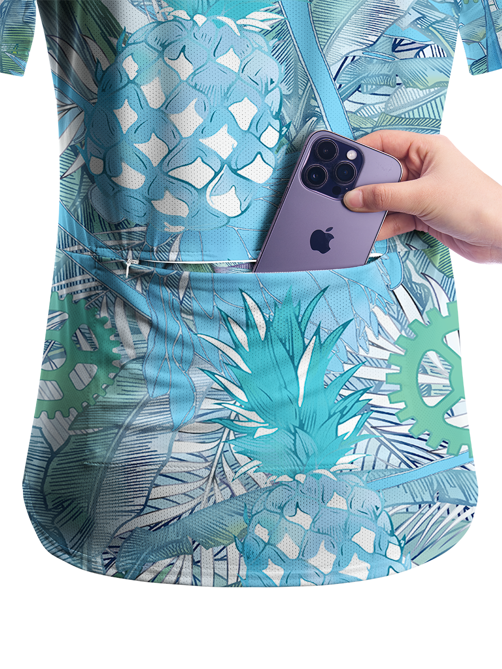 Orionride Tropical Pineapple Women's Breathable Short Sleeve T-shirt