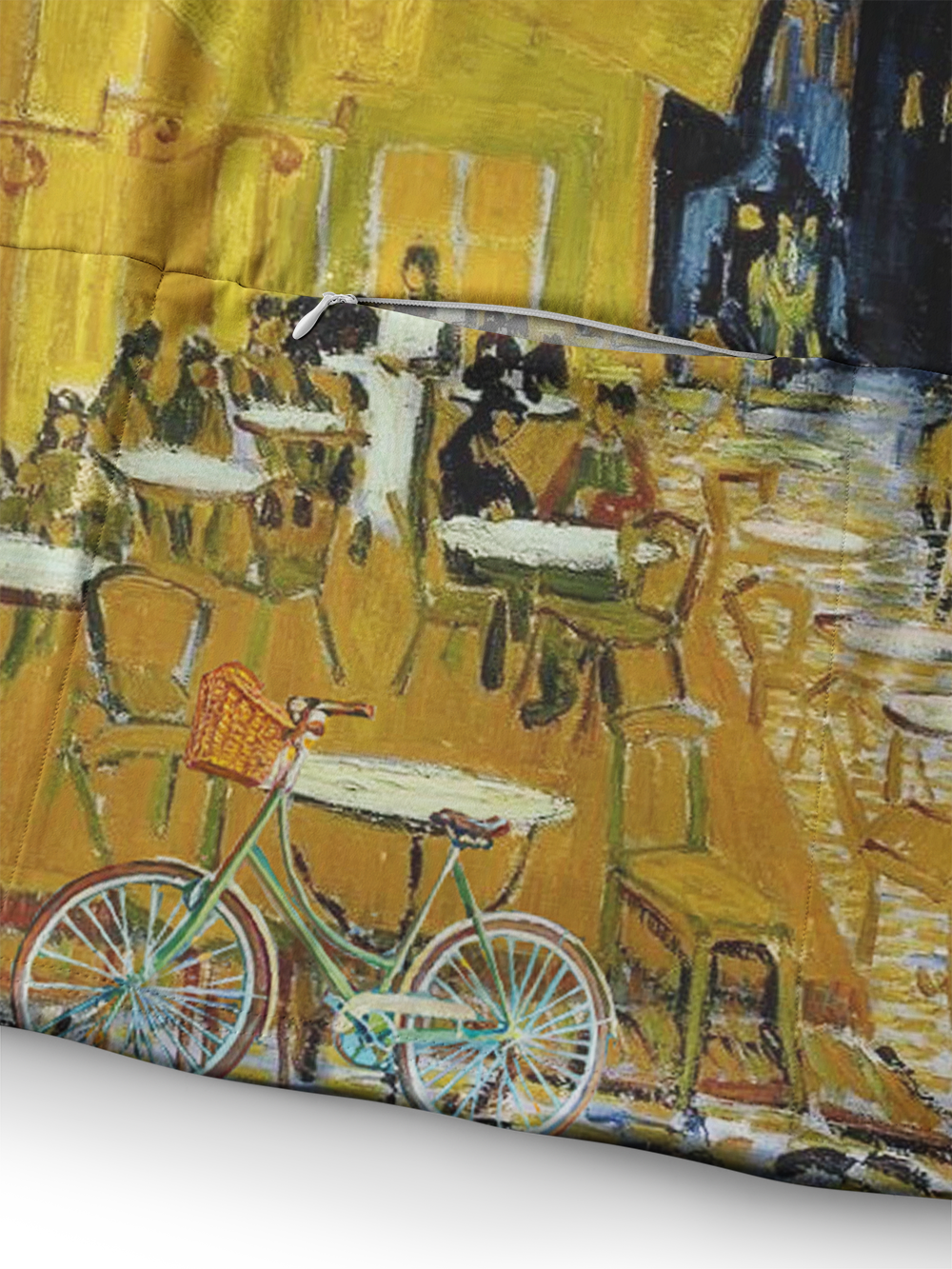 Orionride Van Gogh Clock Long Sleeve Cycling Hoodie Shirt