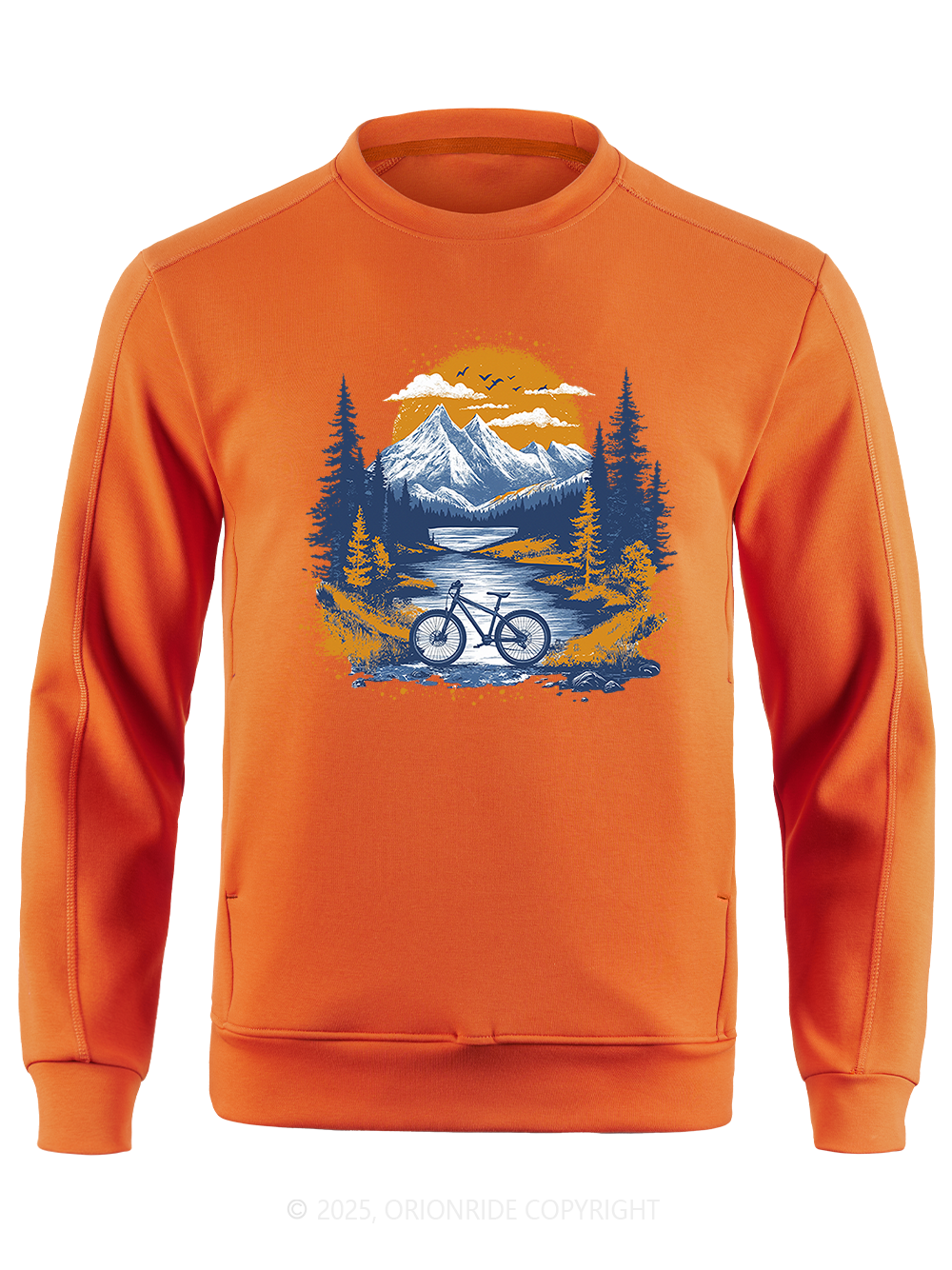 Orionride Sunset Forest Long Sleeve Bike Sweatshirt