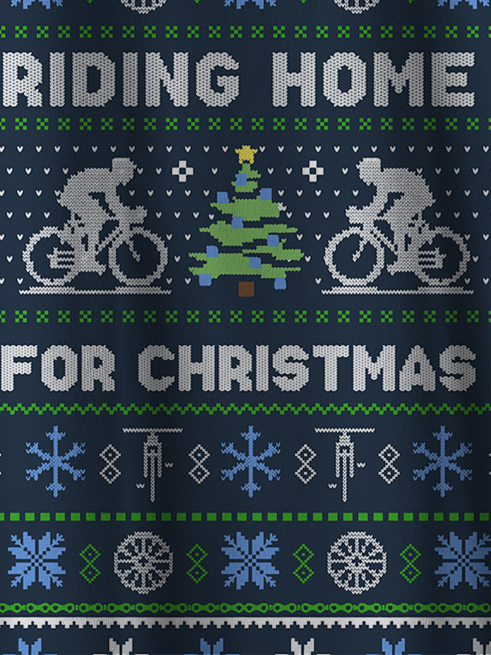 Orionride Riding Home For Christmas Men's Sweaters