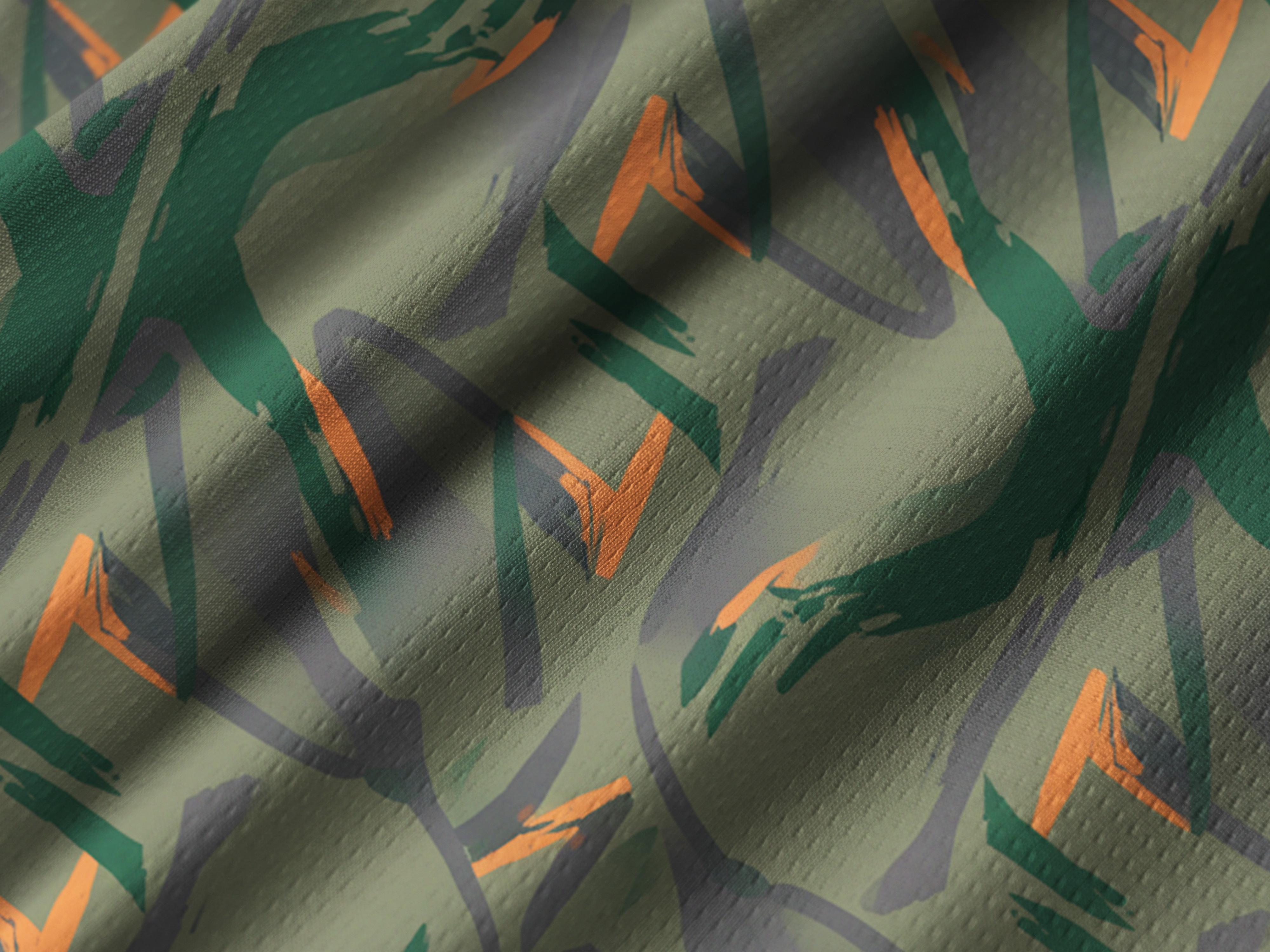Orionride Abstract Camouflage Long Sleeve Downhill Jersey