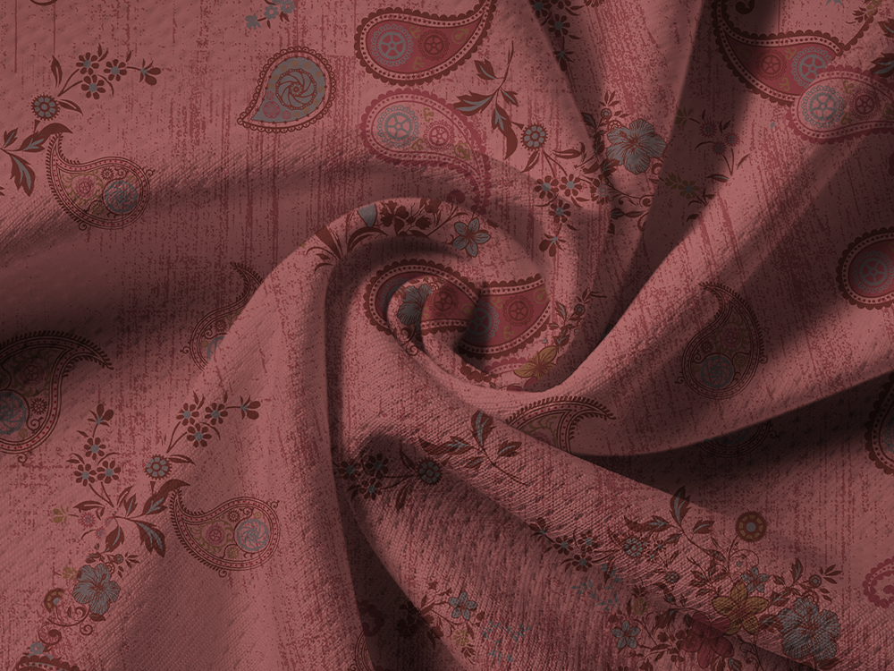 Orionride Red Cashew Flower Long Sleeve Half Zipper Mountain Bike Jersey