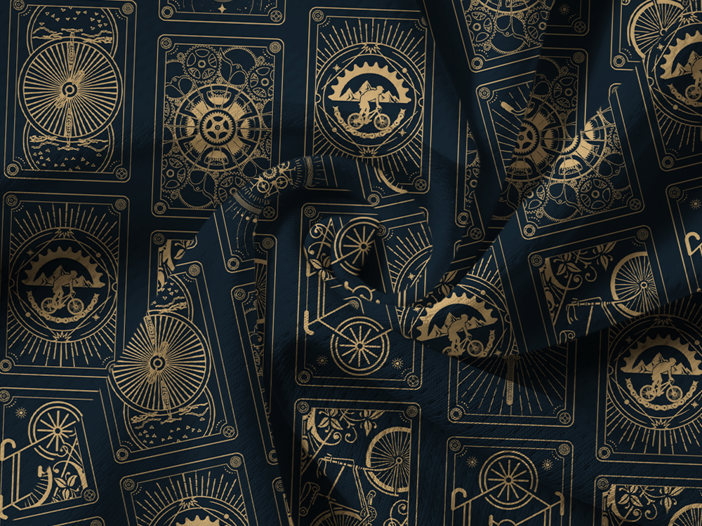 Orionride Bicycle Cards Long Sleeve Half Zipper Mountain Bike Jersey