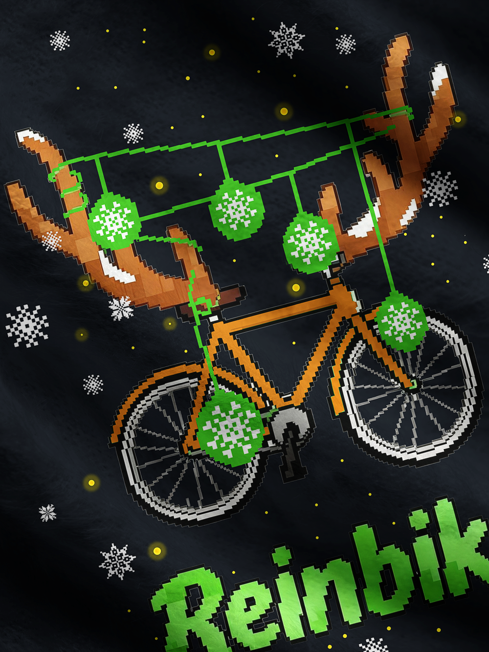 Orionride Deer Antler Bicycle Men's Sweaters