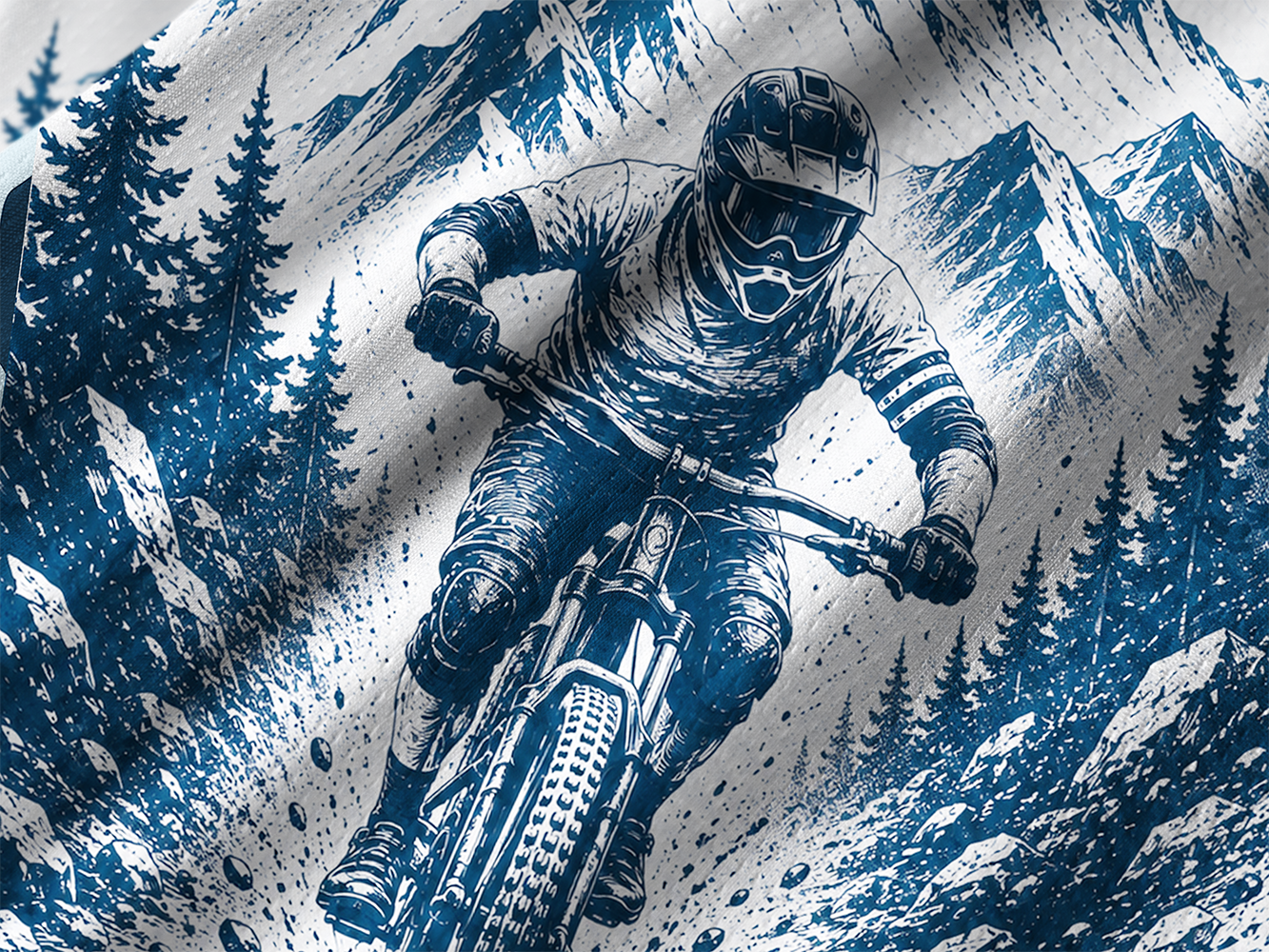 Orionride Tall Pine Forest Long Sleeve Downhill Jersey