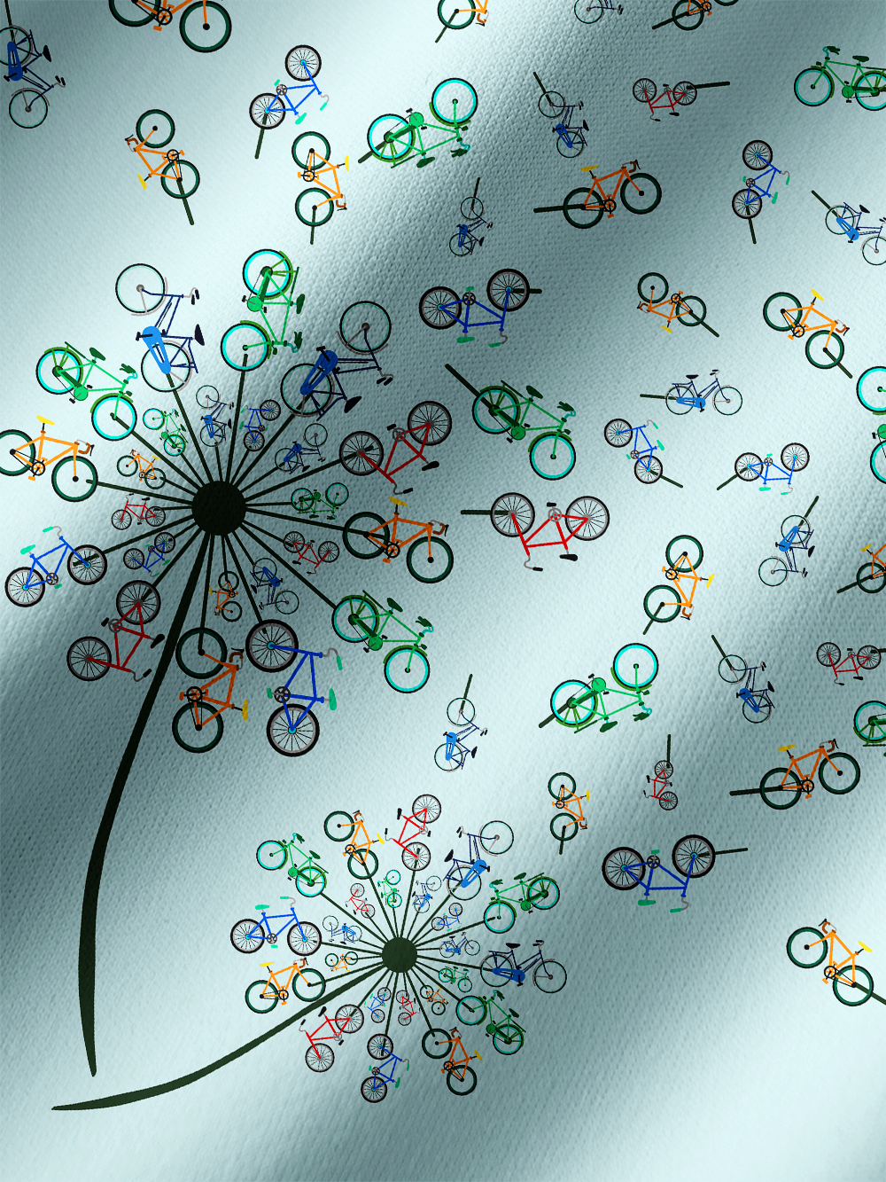 Orionride Dandelion Bike Long Sleeve Cycling Hoodie Shirt