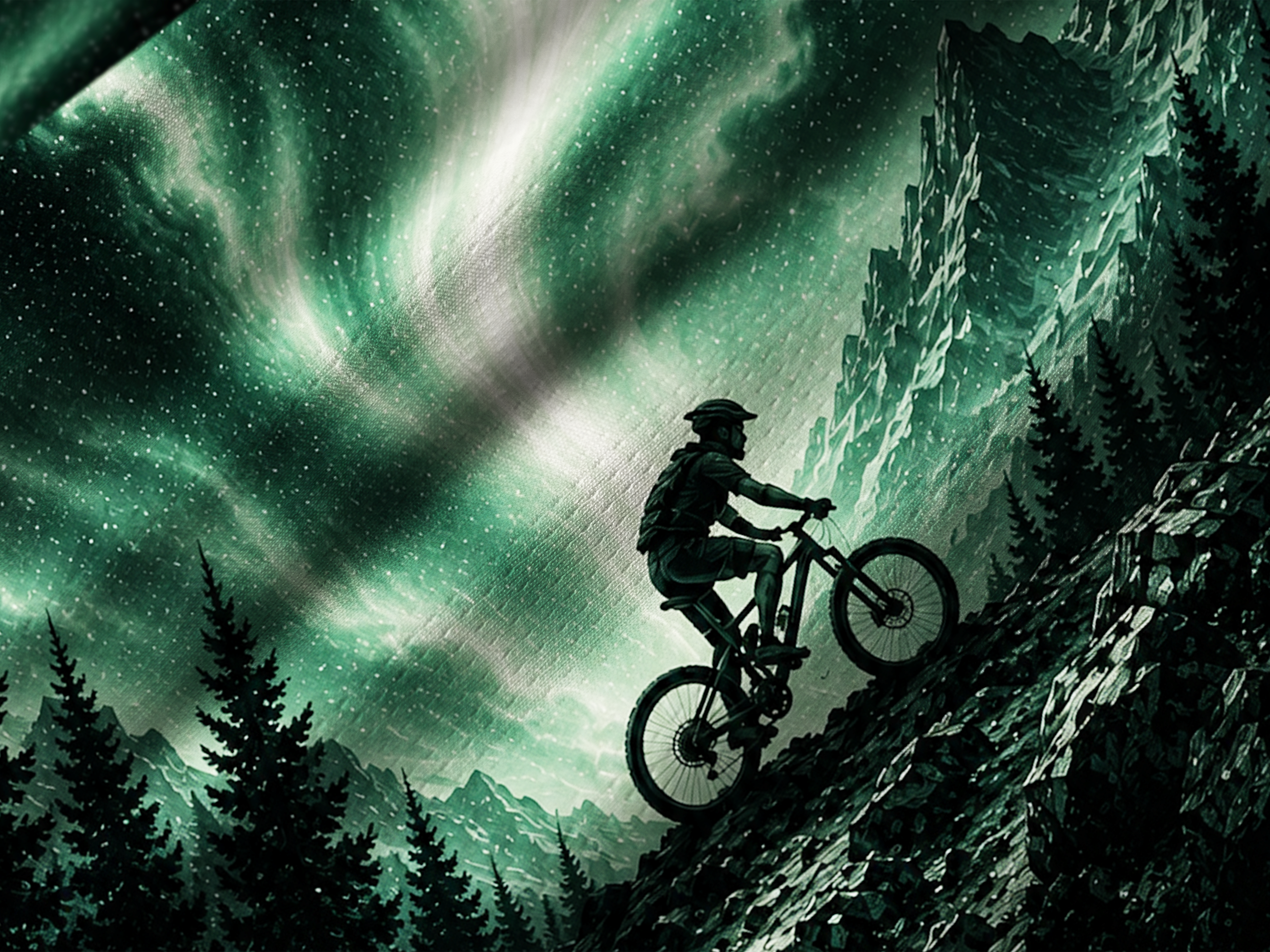 Orionride Aurora Night Ride Long Sleeve Downhill Jersey