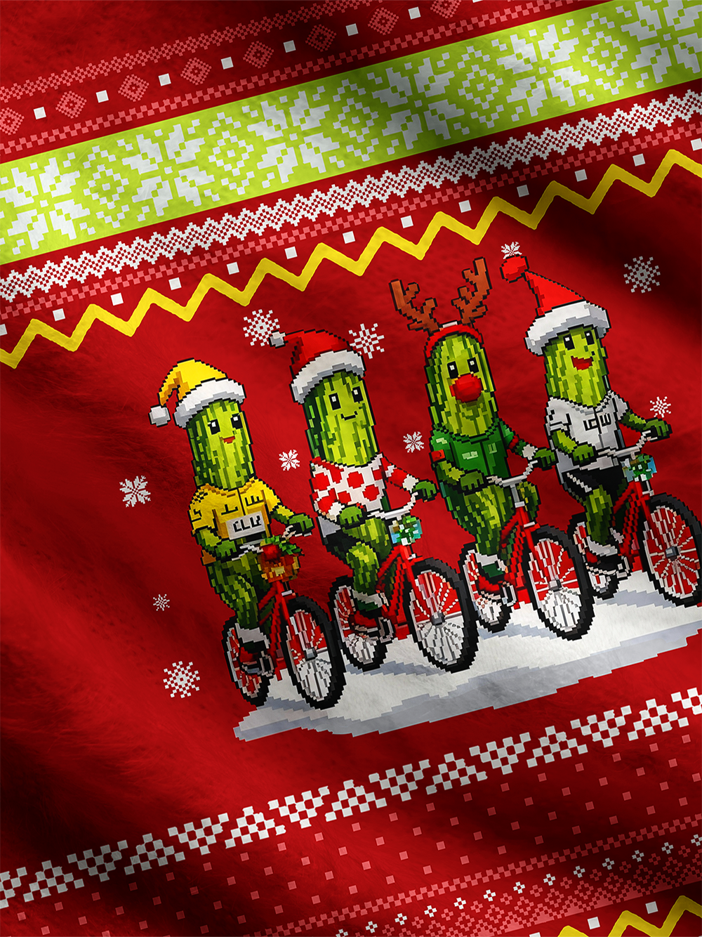 Orionride Cucumber Man Riding Men's Sweaters