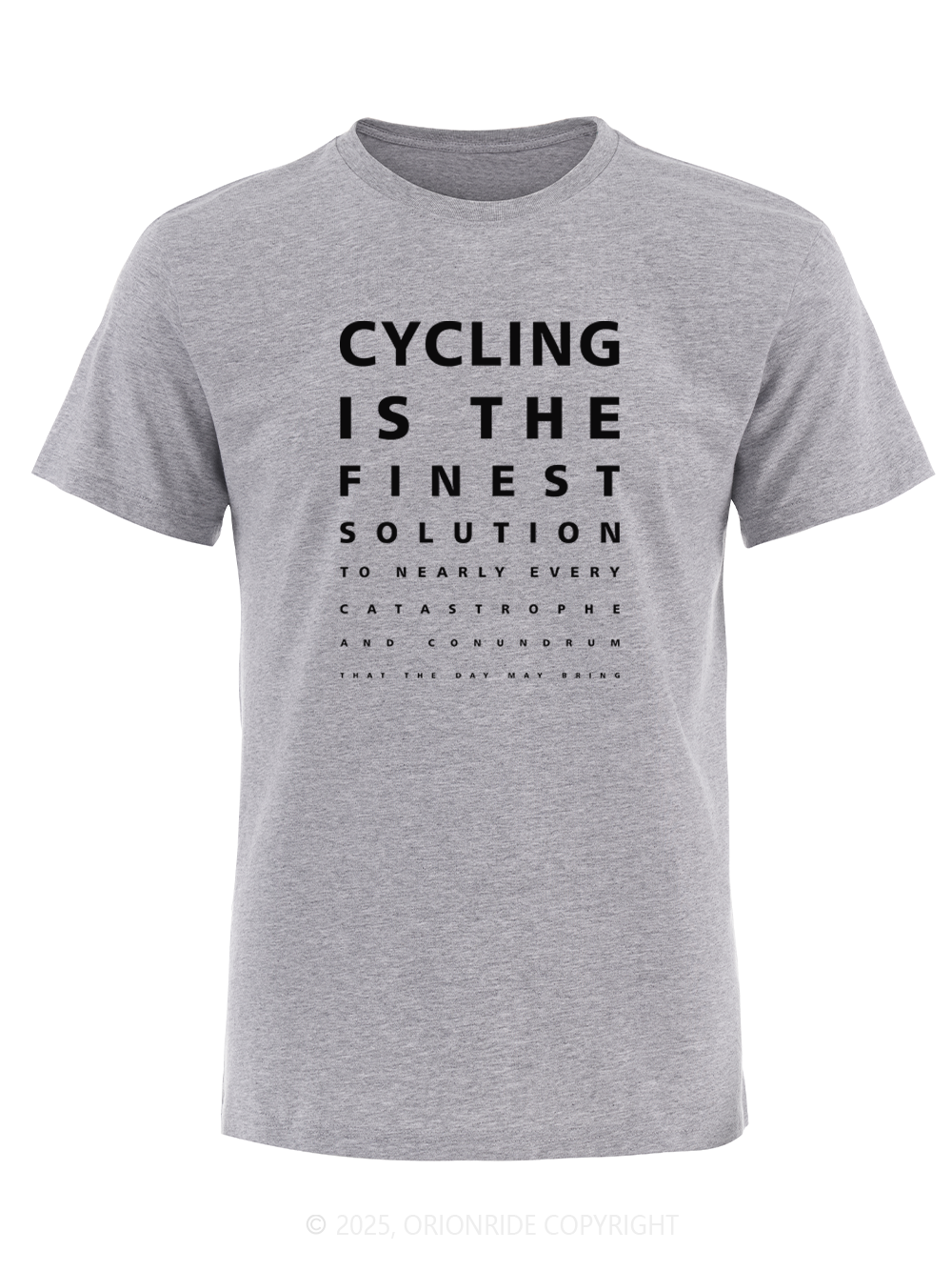 Orionride Funny Vision Chart Short Sleeves Bike T-Shirt