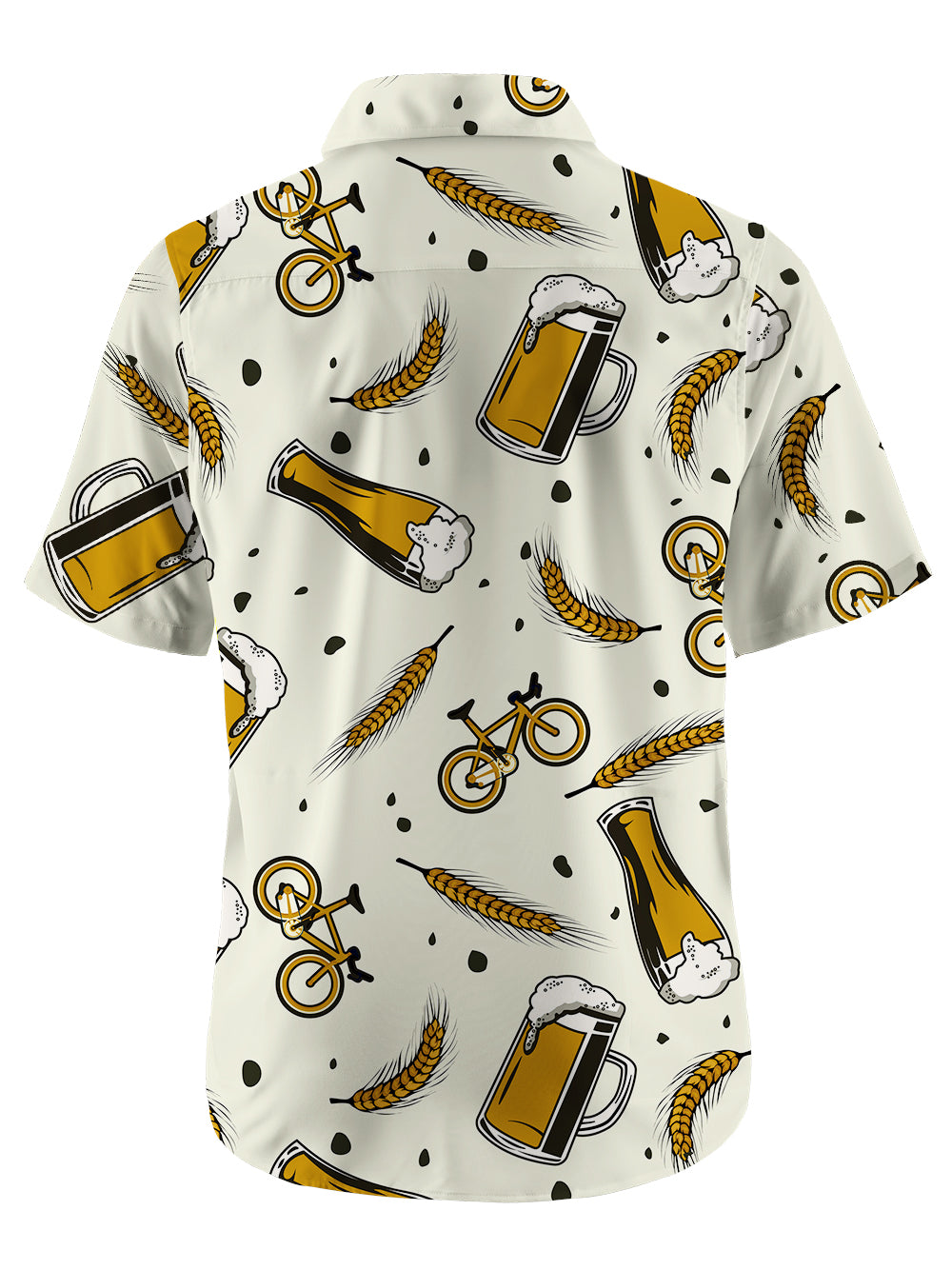 Orionride Short Sleeves Beer Wheat Ears Ultra Lightweight Hawaiian shirt