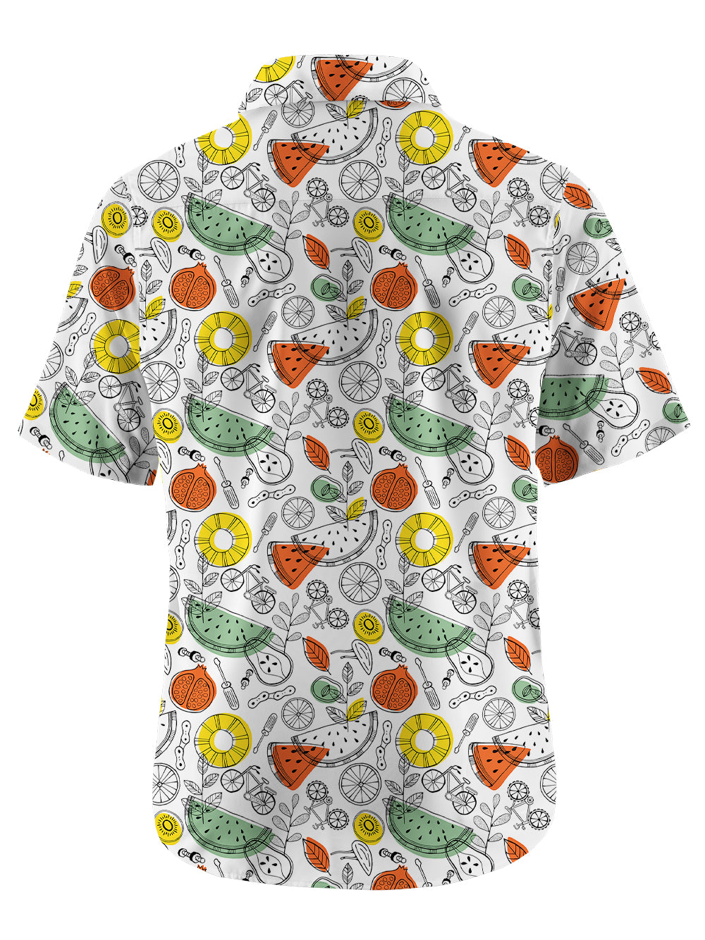 Orionride Fruit Parts Zipper Pockets Ultra Lightweight Short Sleeves Gravel Shirt