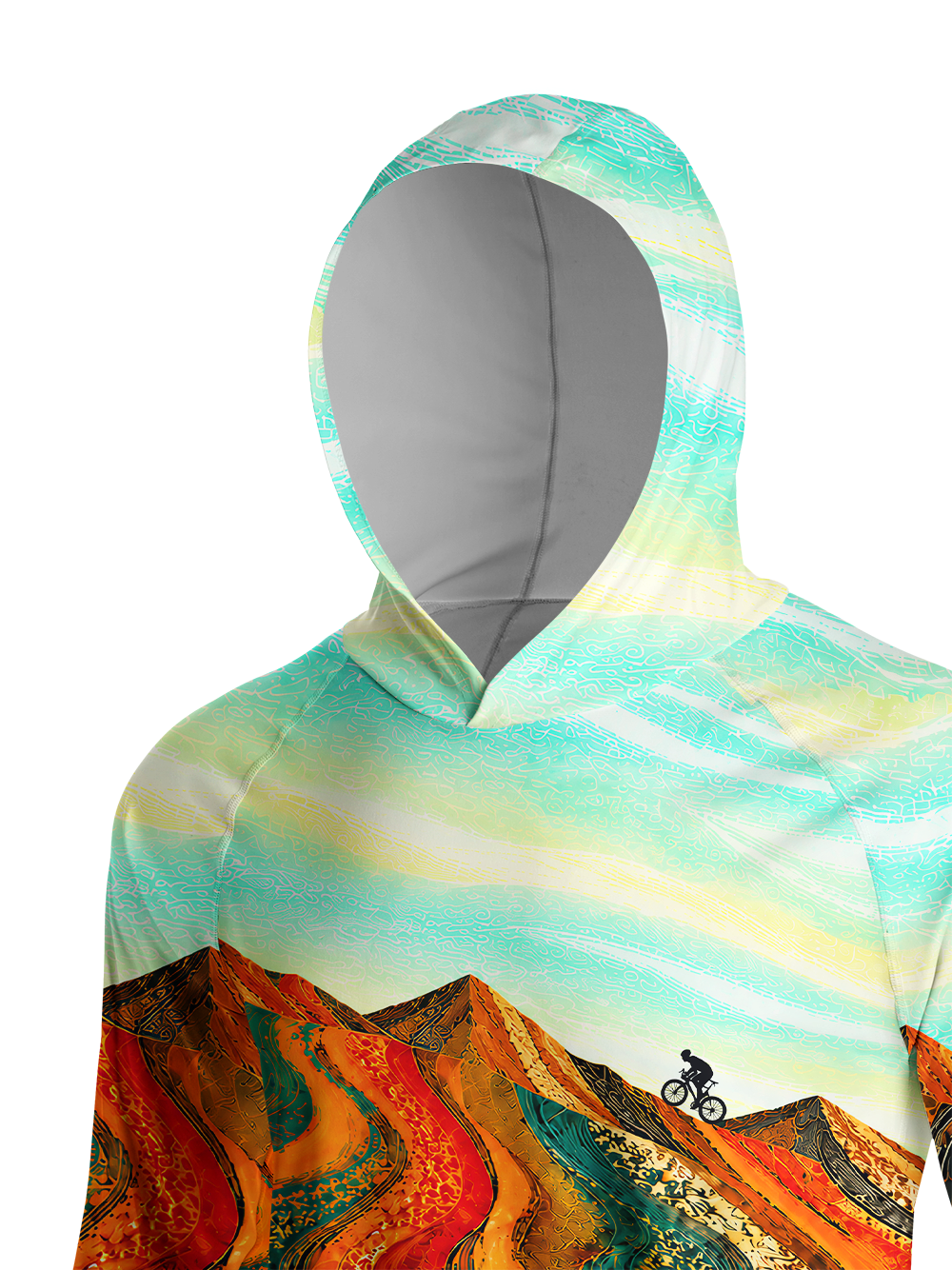 Orionride Fluid Strata Long Sleeve Cycling Hoodie Shirt