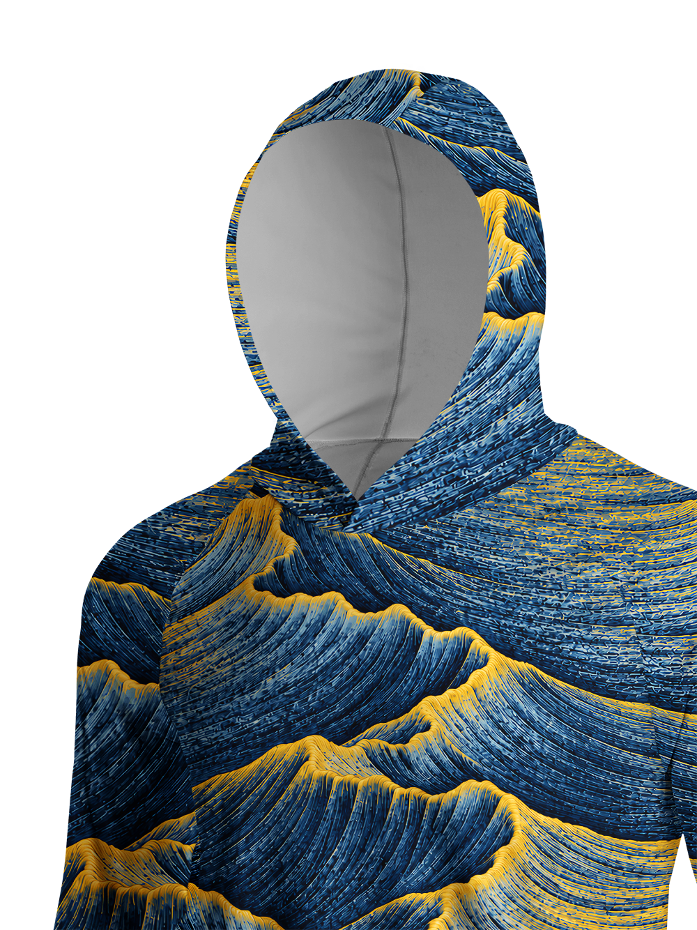Orionride Tectonic Flow Long Sleeve Cycling Hoodie Shirt