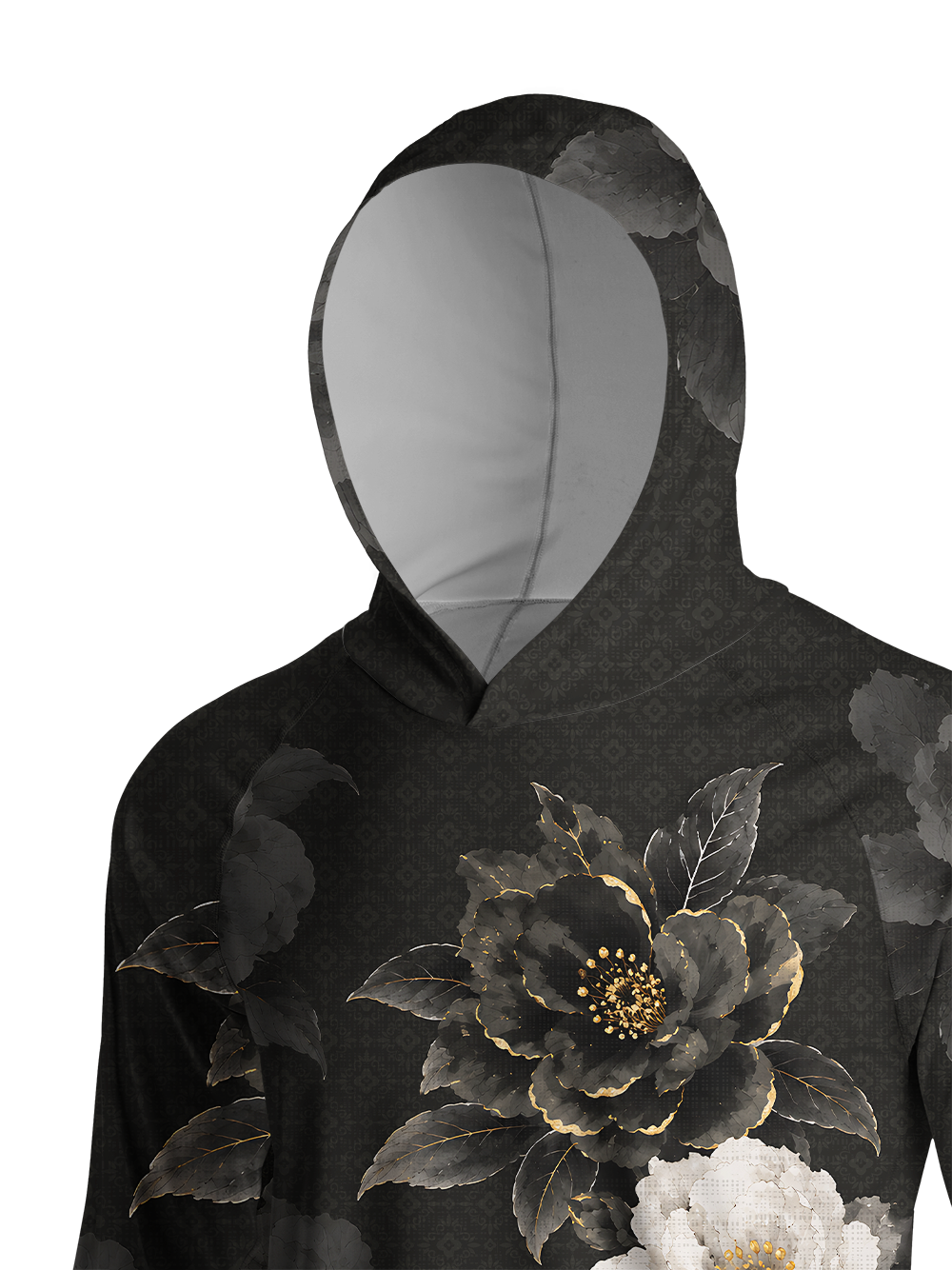 Orionride Gilded Flora Long Sleeve Cycling Hoodie Shirt