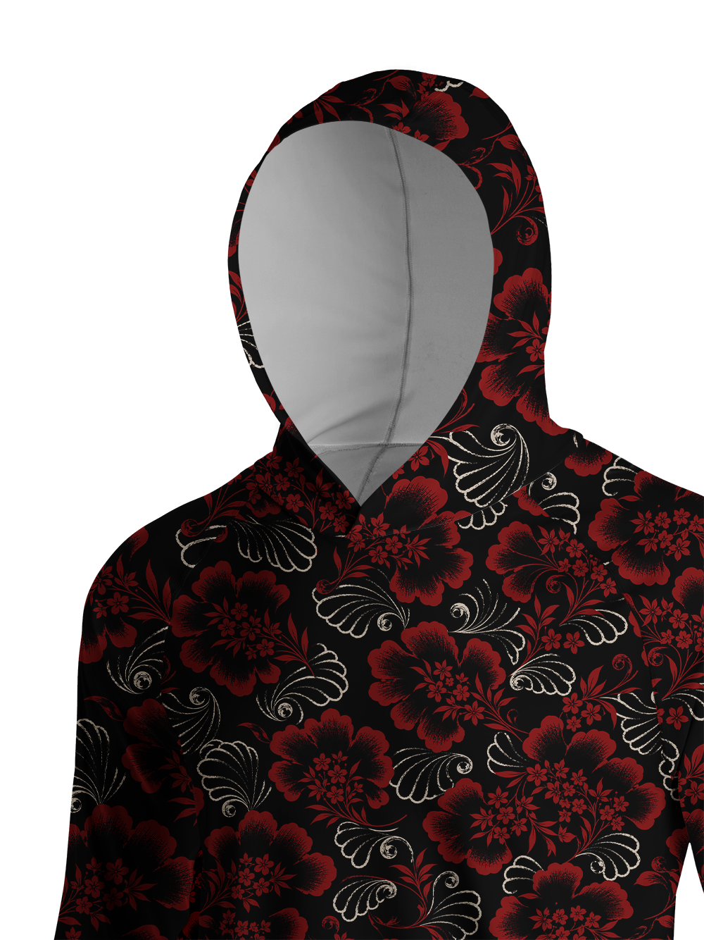 Orionride Floral Cadence Long Sleeve Cycling Hoodie Shirt