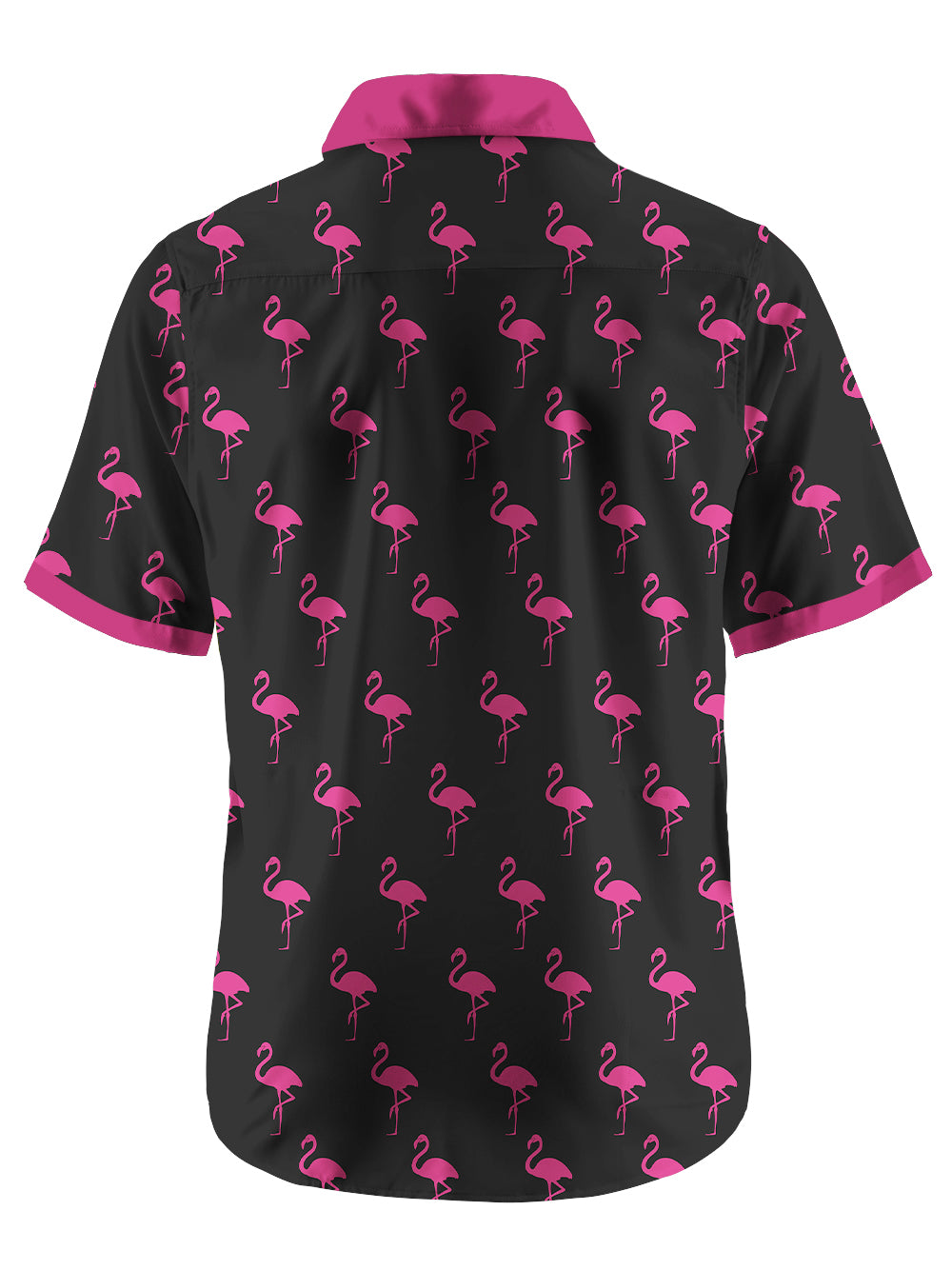 Orionride Flamingo Zipper Pockets Ultra Lightweight Short Sleeves Gravel Shirt