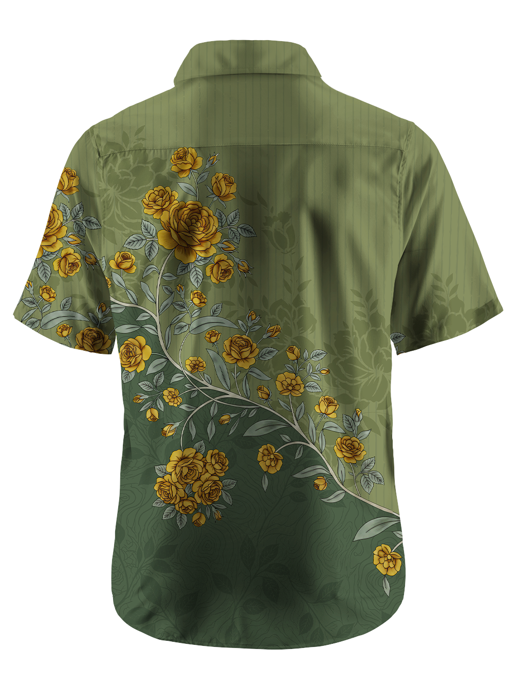 Orionride Gold Rose Shadow Zipper Pockets Ultra Lightweight Short Sleeves Gravel Shirt