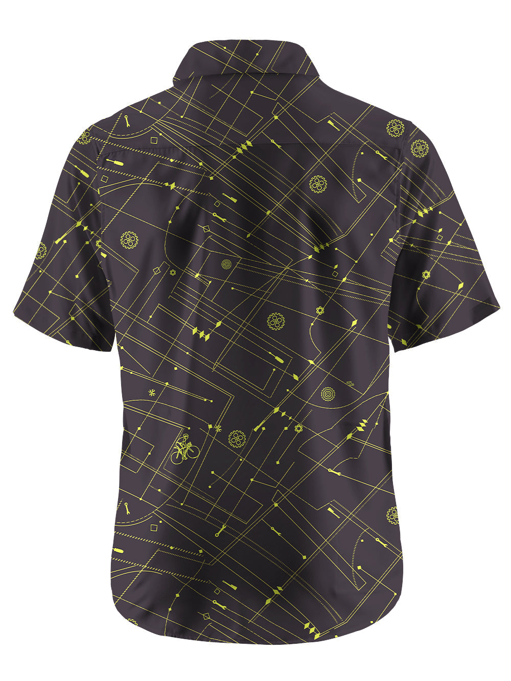 Orionride Golden Lines Ultra Lightweight Short Sleeves Hawaiian shirt