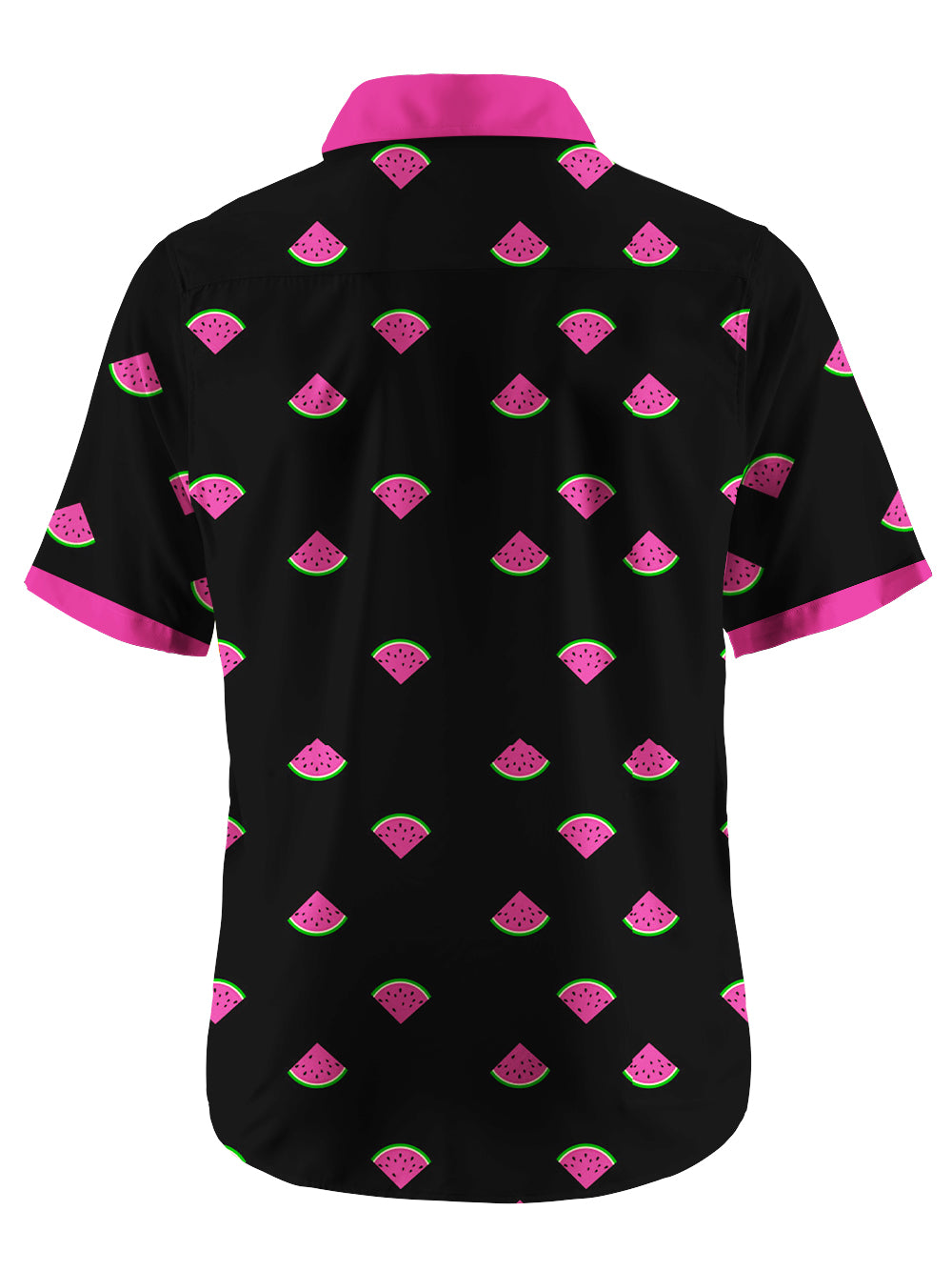 Orionride Juicy Watermelon Zipper Pockets Ultra Lightweight Short Sleeves Gravel Shirt