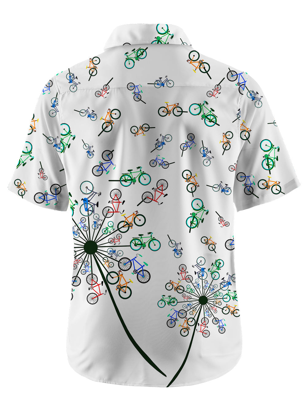 Orionride Short Sleeves Dandelion Bike Ultra Lightweight Hawaiian shirt