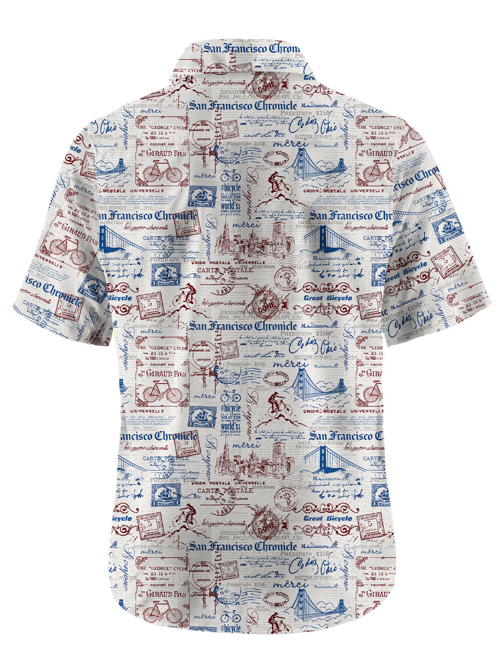 Orionride San Francisco Stories Zipper Pockets Ultra Lightweight Short Sleeves Gravel Shirt