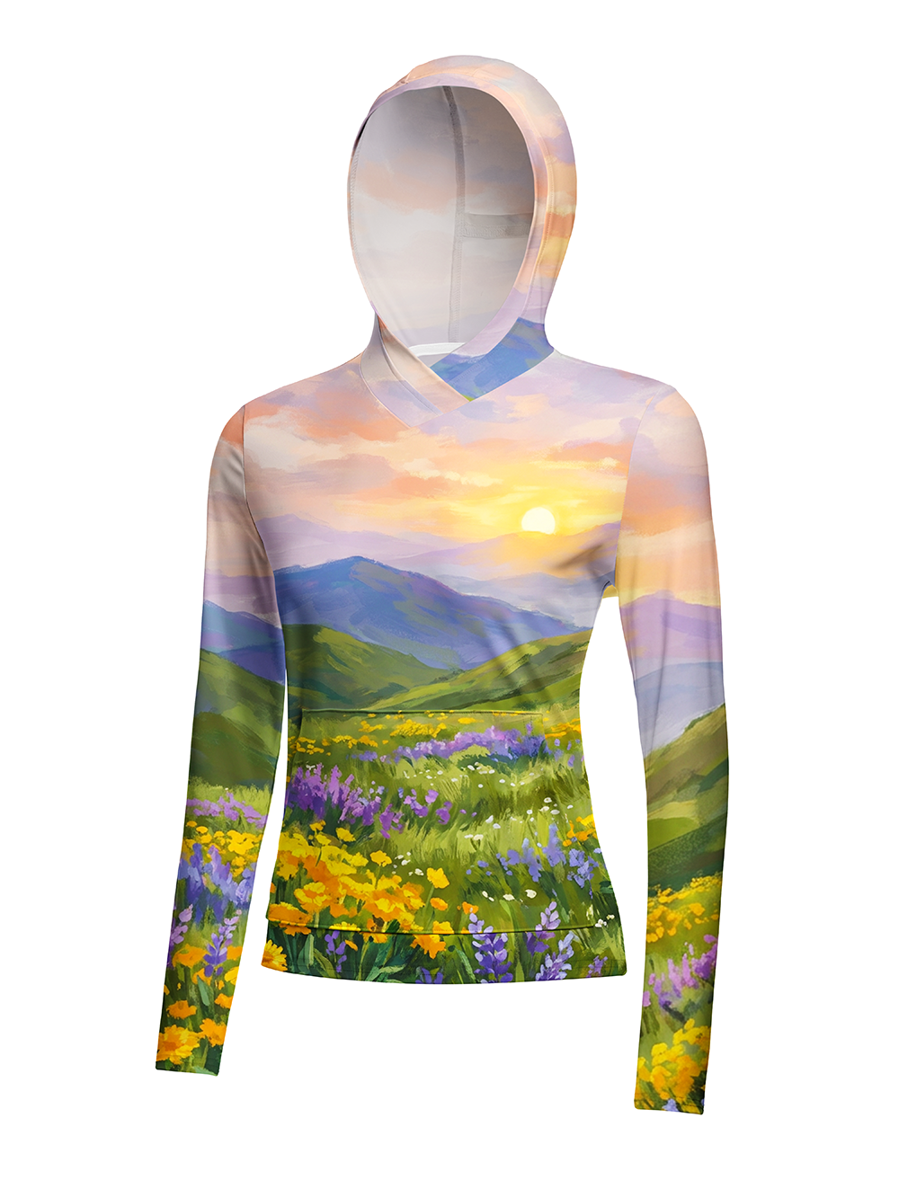 Orionride Valley Glow Women's Long Sleeve Cycling Hoodie Shirt