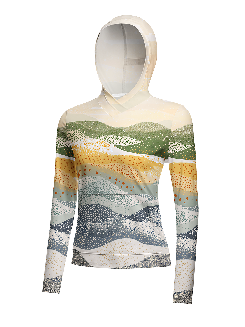 Orionride  Dotted Texture Women's Long Sleeve Cycling Hoodie Shirt