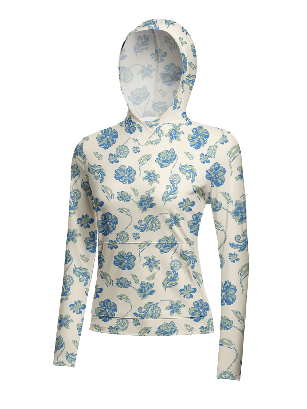 Orionride Spring In Full Bloom Women's Long Sleeve Cycling Hoodie Shirt