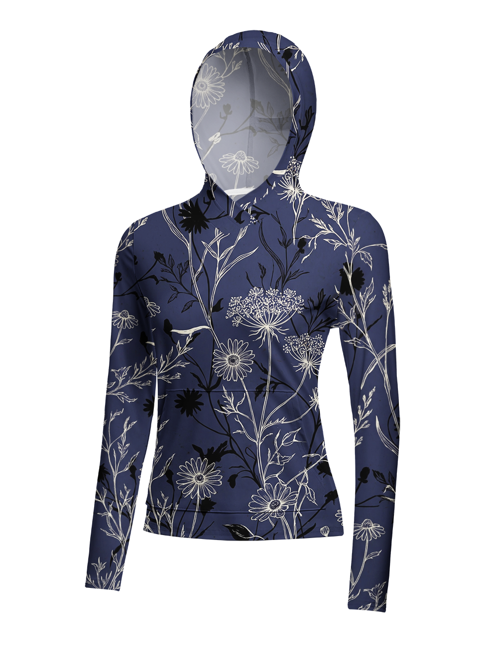 Orionride Flowering Branches Women's Long Sleeve Cycling Hoodie Shirt