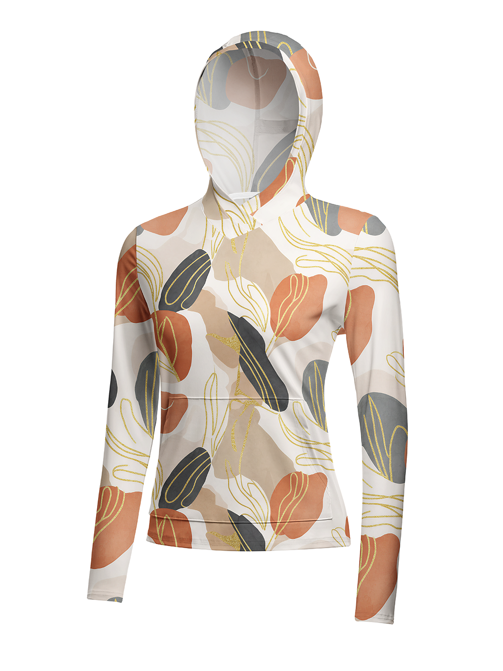 Orionride Intertwined Vines Women's Long Sleeve Cycling Hoodie Shirt