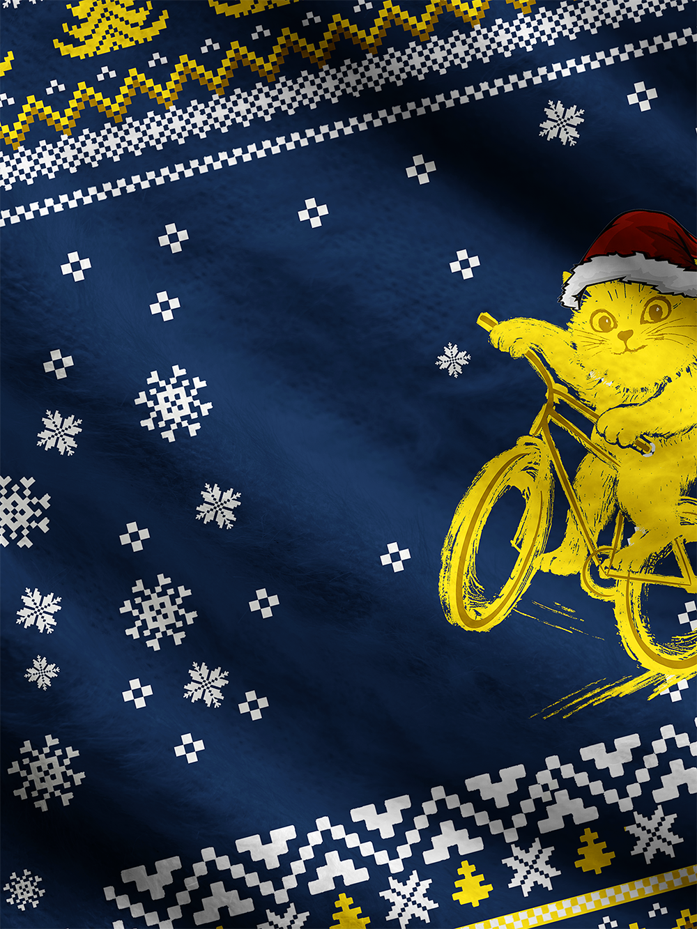 Orionride Christmas Kitten Men's Cardigan Knit Sweaters