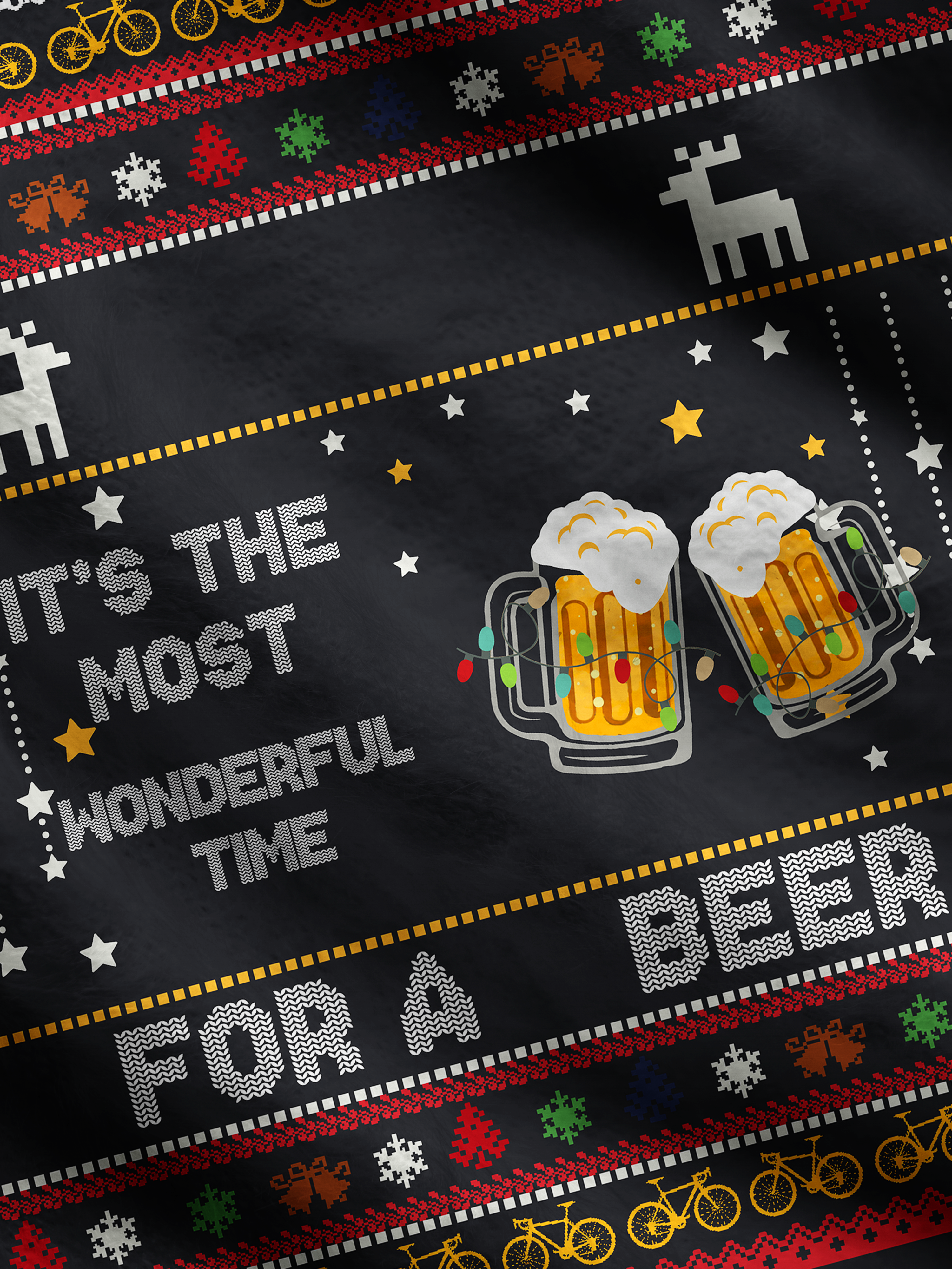 Orionride Cheers To Cycling Men's Cardigan Knit Sweaters