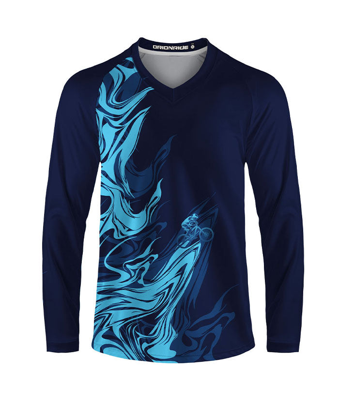 Orionride Water Ripples Long Sleeve Downhill Jersey