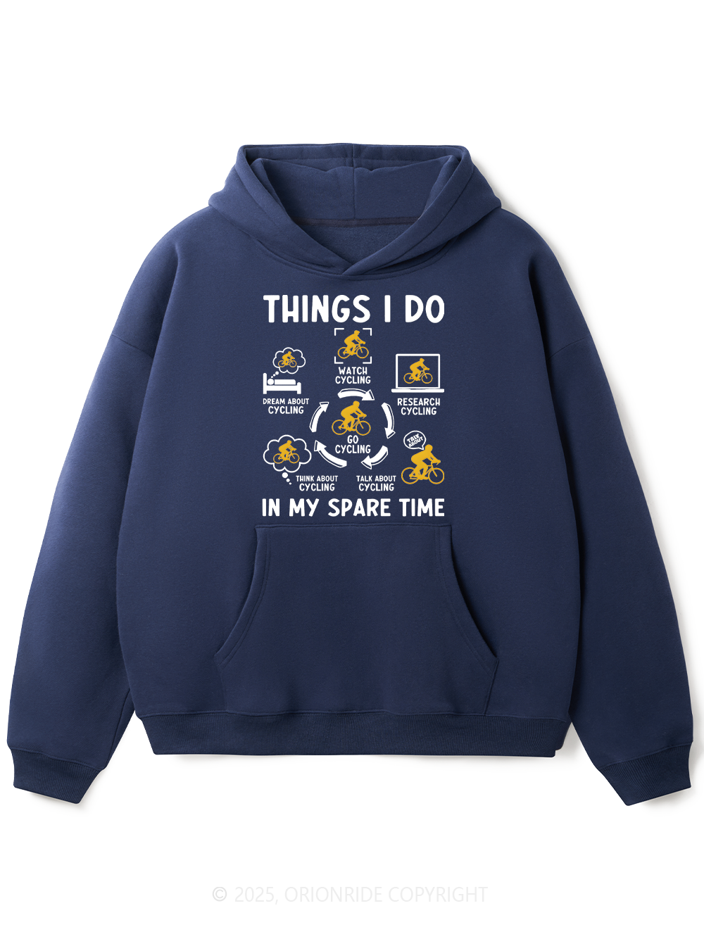 Orionride Cycling Schedule Fleece Hoodie