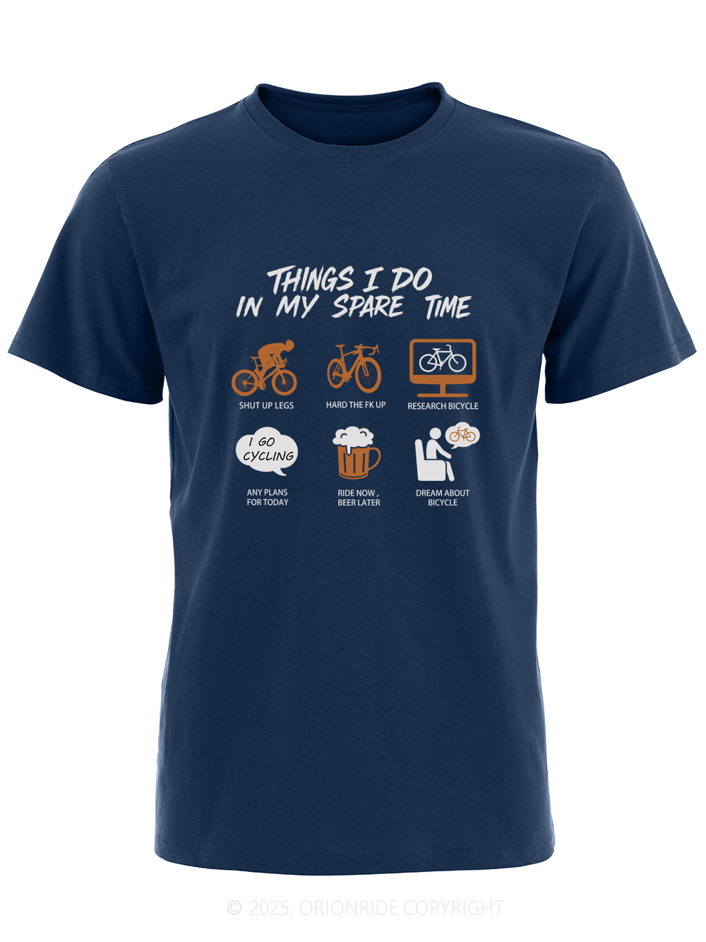 Orionride Awesome Schedule Short Sleeves Bike T-Shirt