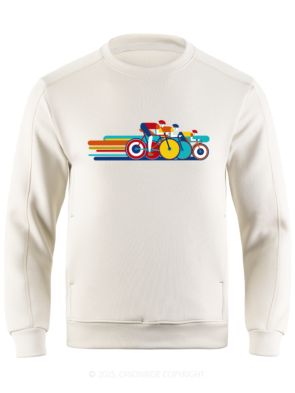 Orionride Color Bar Cycling Long Sleeve Bike Sweatshirt