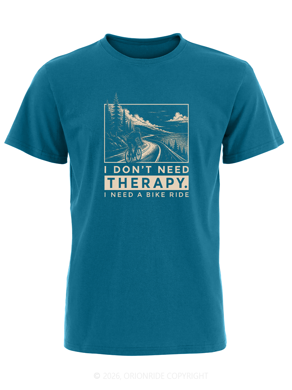 Orionride I Don’T Need Therapy Short Sleeves Bike T-Shirt