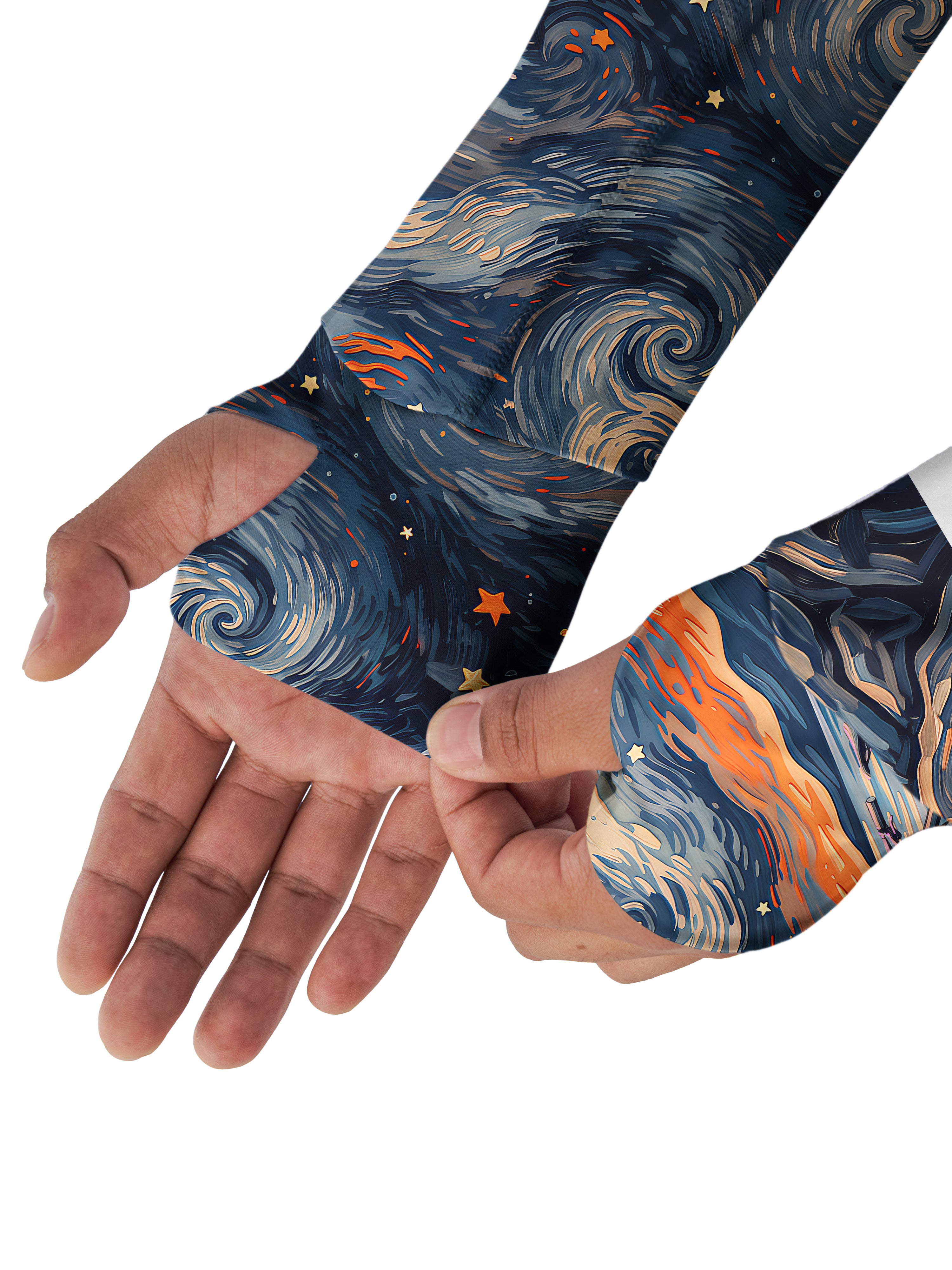Orionride Starry Bike Night Long Sleeve Cycling Hoodie Shirt