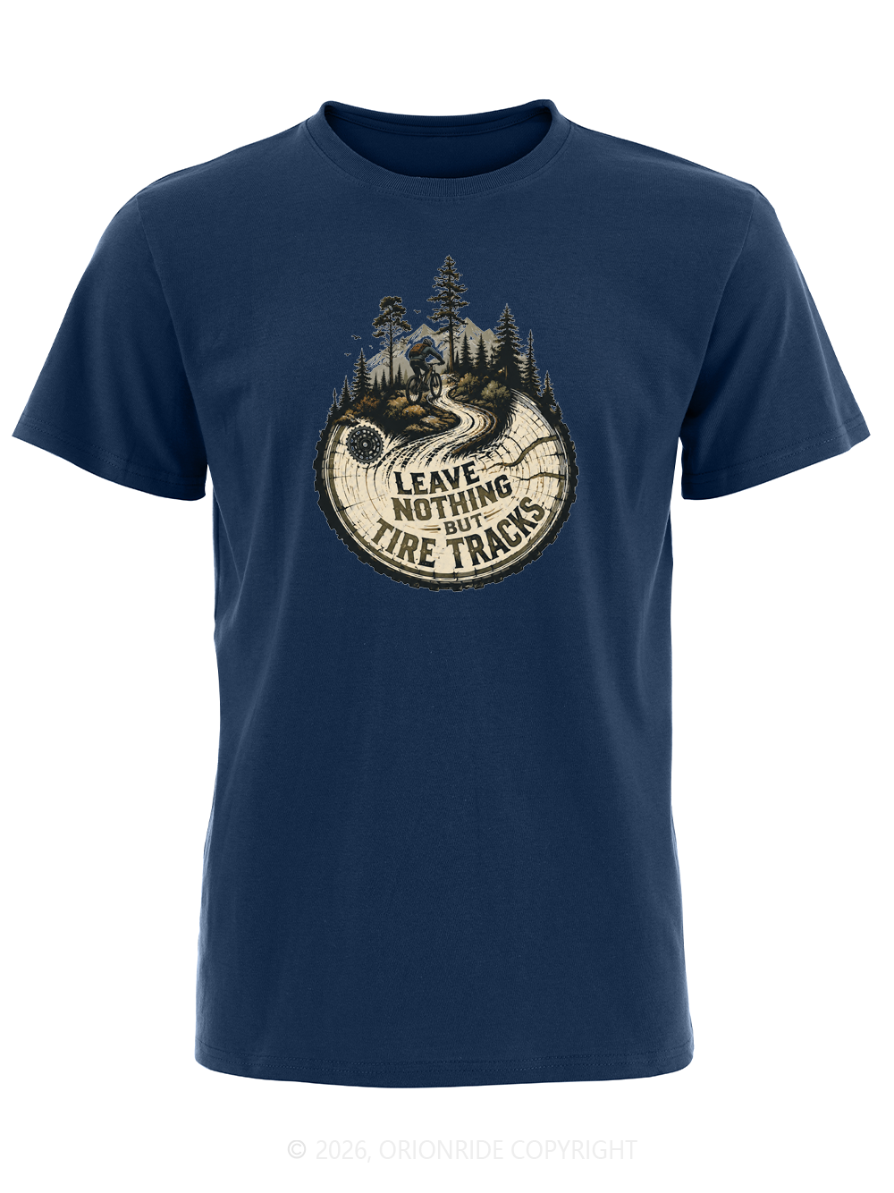 Orionride Leave Tire Tracks Short Sleeves Bike T-Shirt