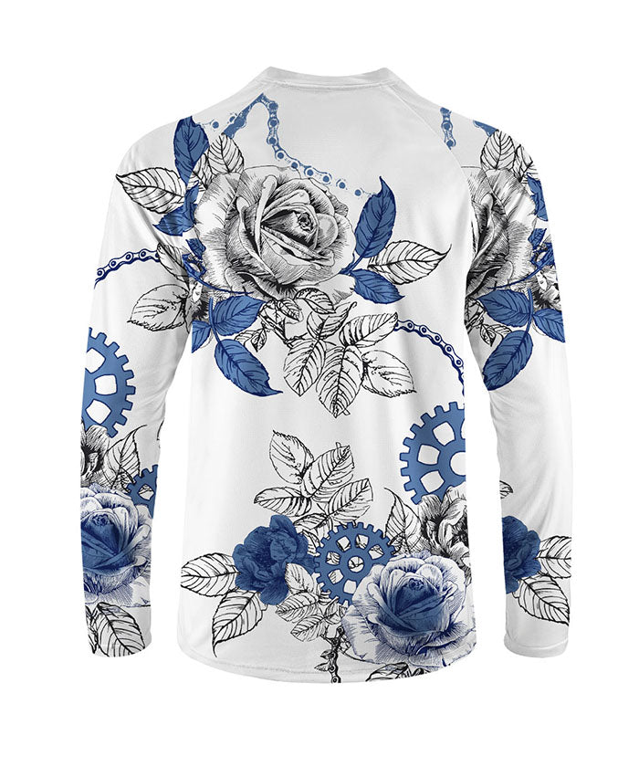 Orionride Blooming Roses Long Sleeve Downhill Jersey