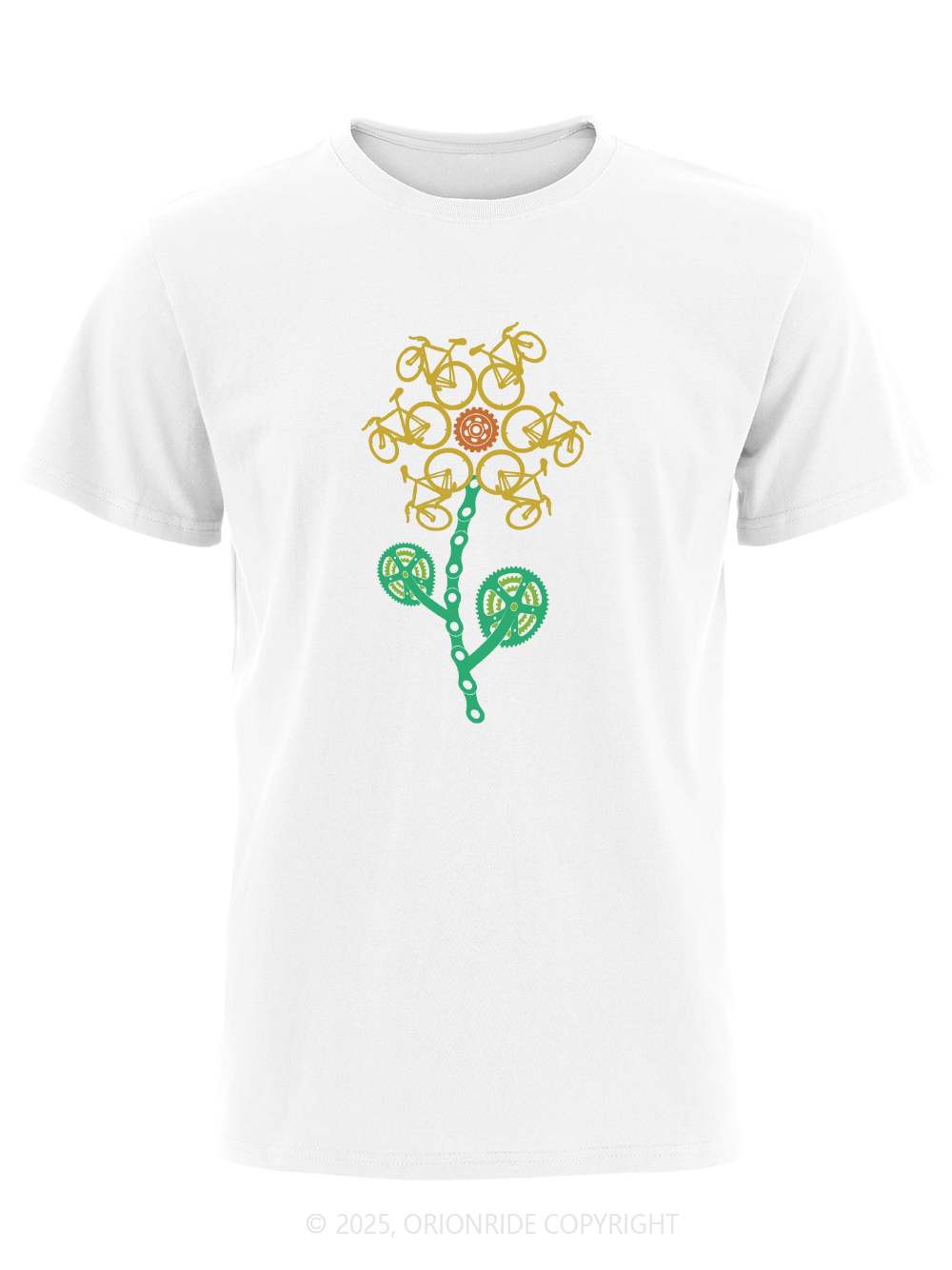 Orionride Sunflower Cycling Short Sleeves Bike T-Shirt