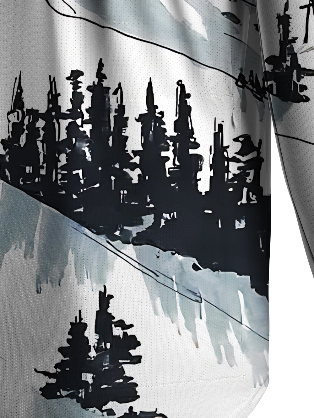 Orionride Snow Mountain Men's Stretchy Breathable Long Sleeve Gravel Shirt